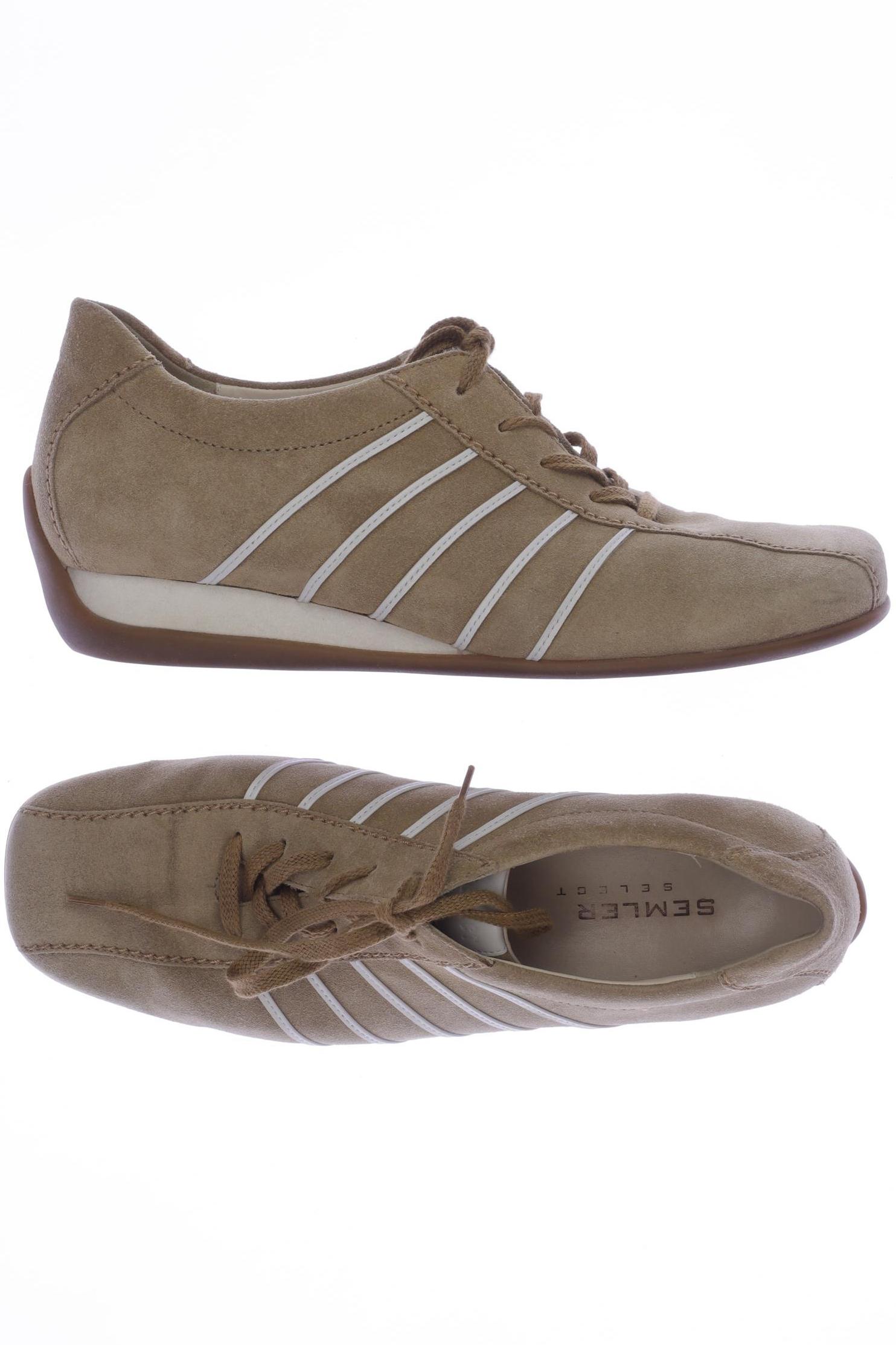 

Semler Damen Halbschuh, beige, Gr. 4