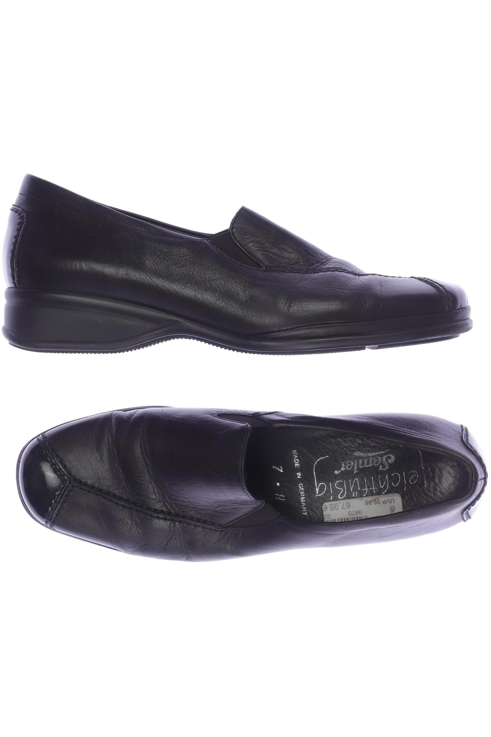

Semler Damen Halbschuh, schwarz, Gr. 7