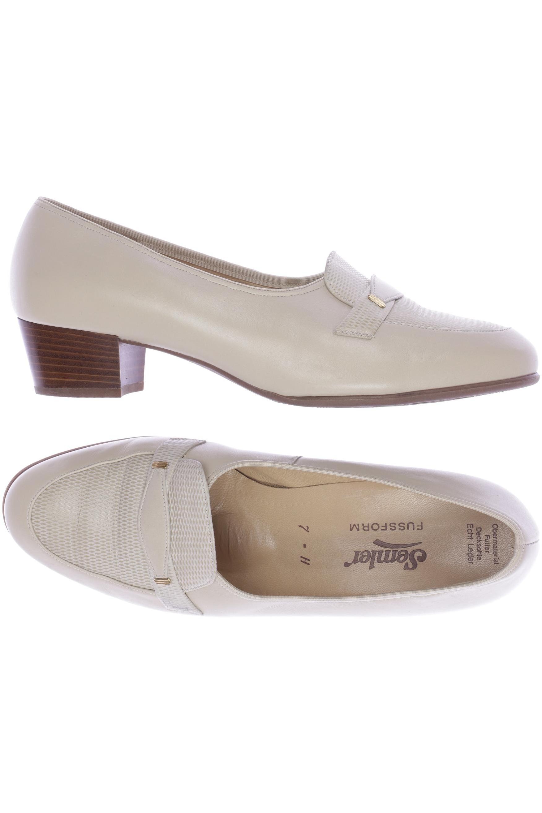 

Semler Damen Halbschuh, beige, Gr. 7