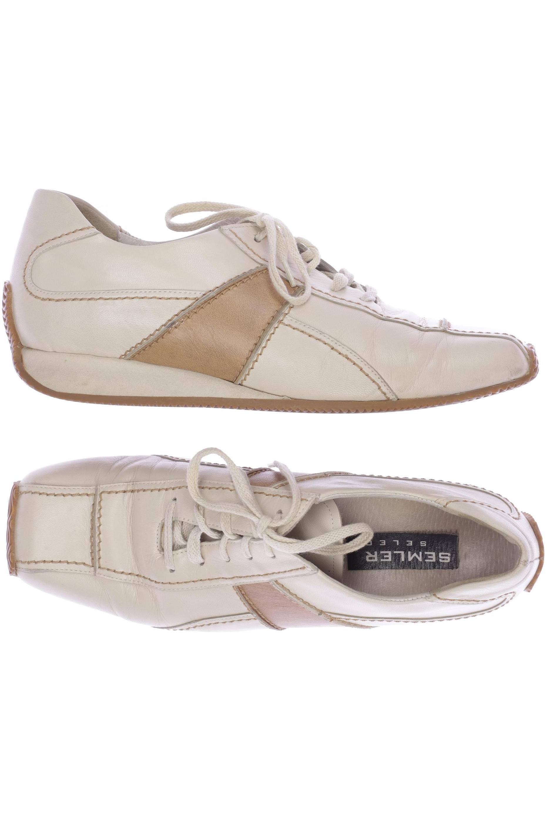 

Semler Damen Halbschuh, cremeweiß, Gr. 4.5