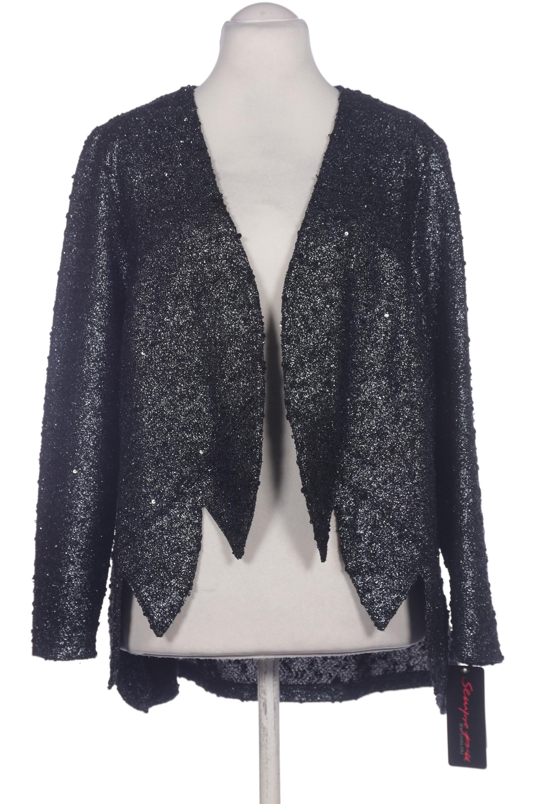 

Sempre Piu Damen Strickjacke, silber, Gr. 48