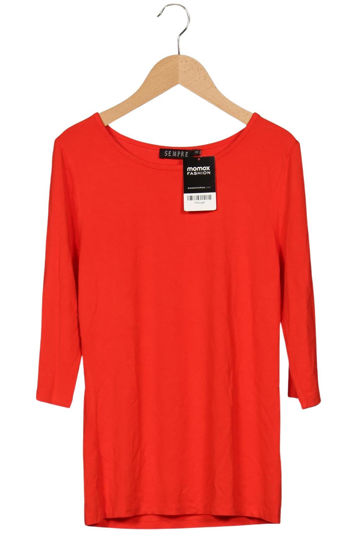 

Sempre Piu Damen Langarmshirt, rot, Gr. 34
