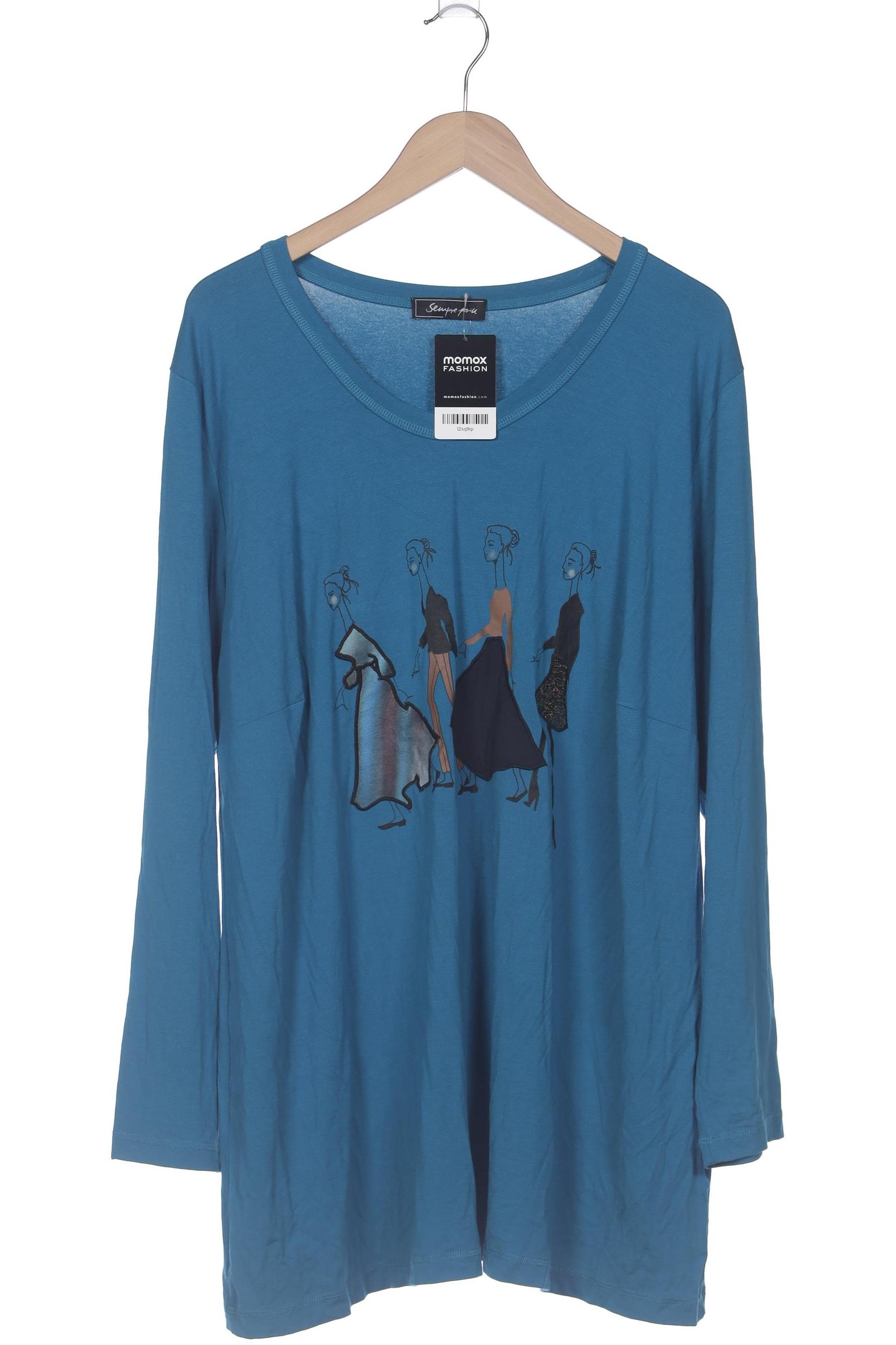 

Sempre Piu Damen Langarmshirt, blau, Gr. 44