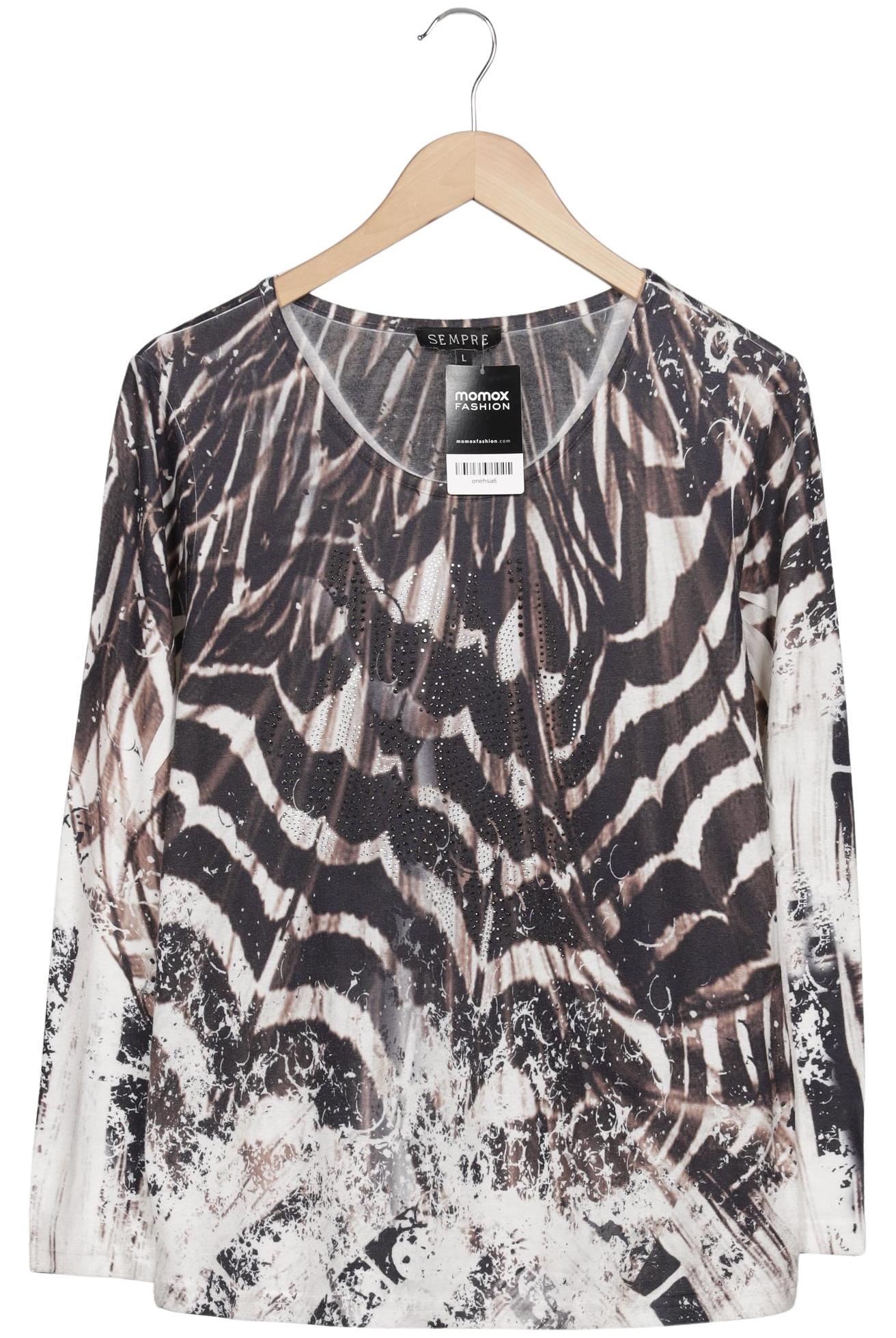 

Sempre Piu Damen Langarmshirt, grau, Gr. 42