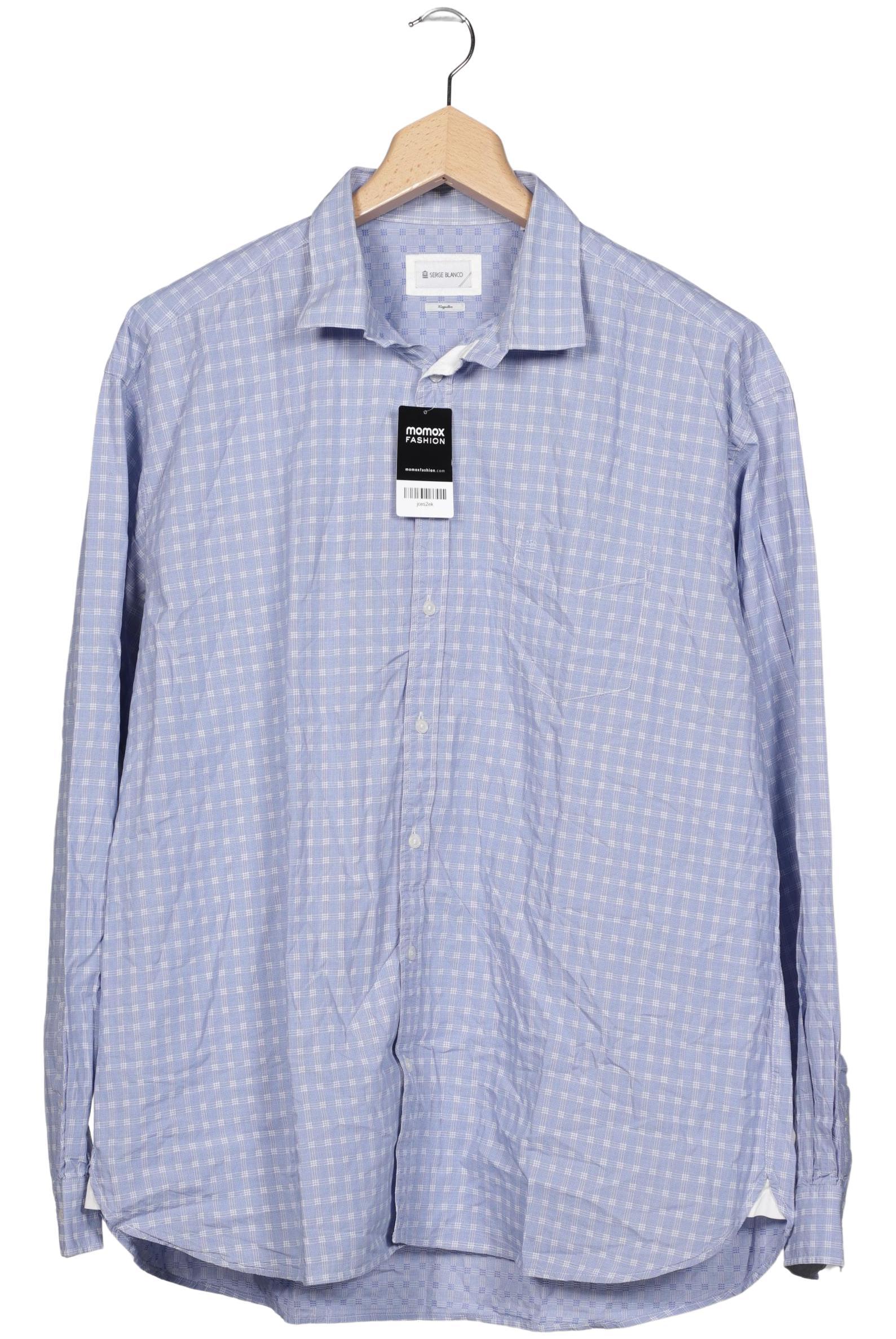 

Serge Blanco Herren Hemd, blau, Gr. 60