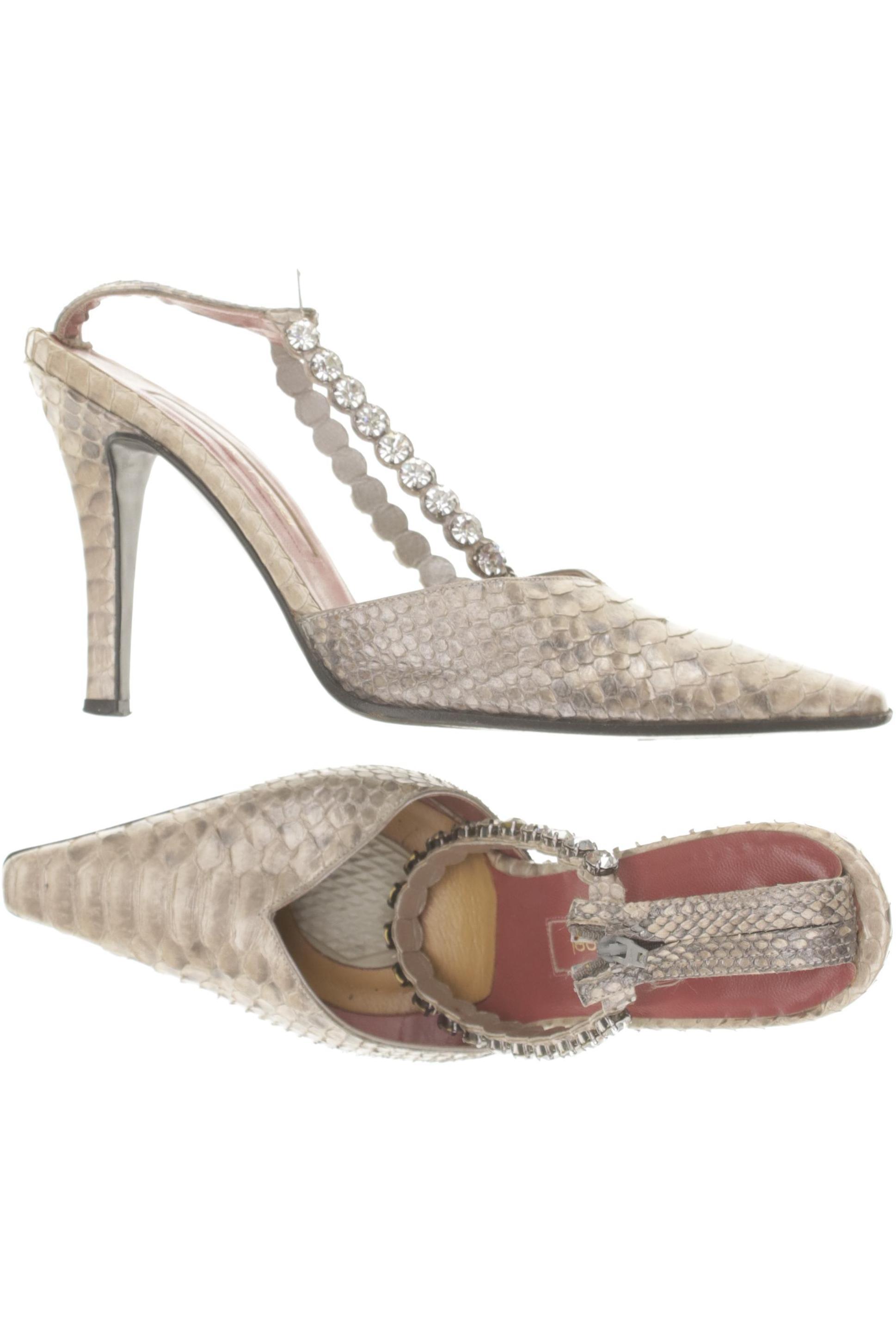 

Sergio Rossi Damen Sandale, beige, Gr. 36.5