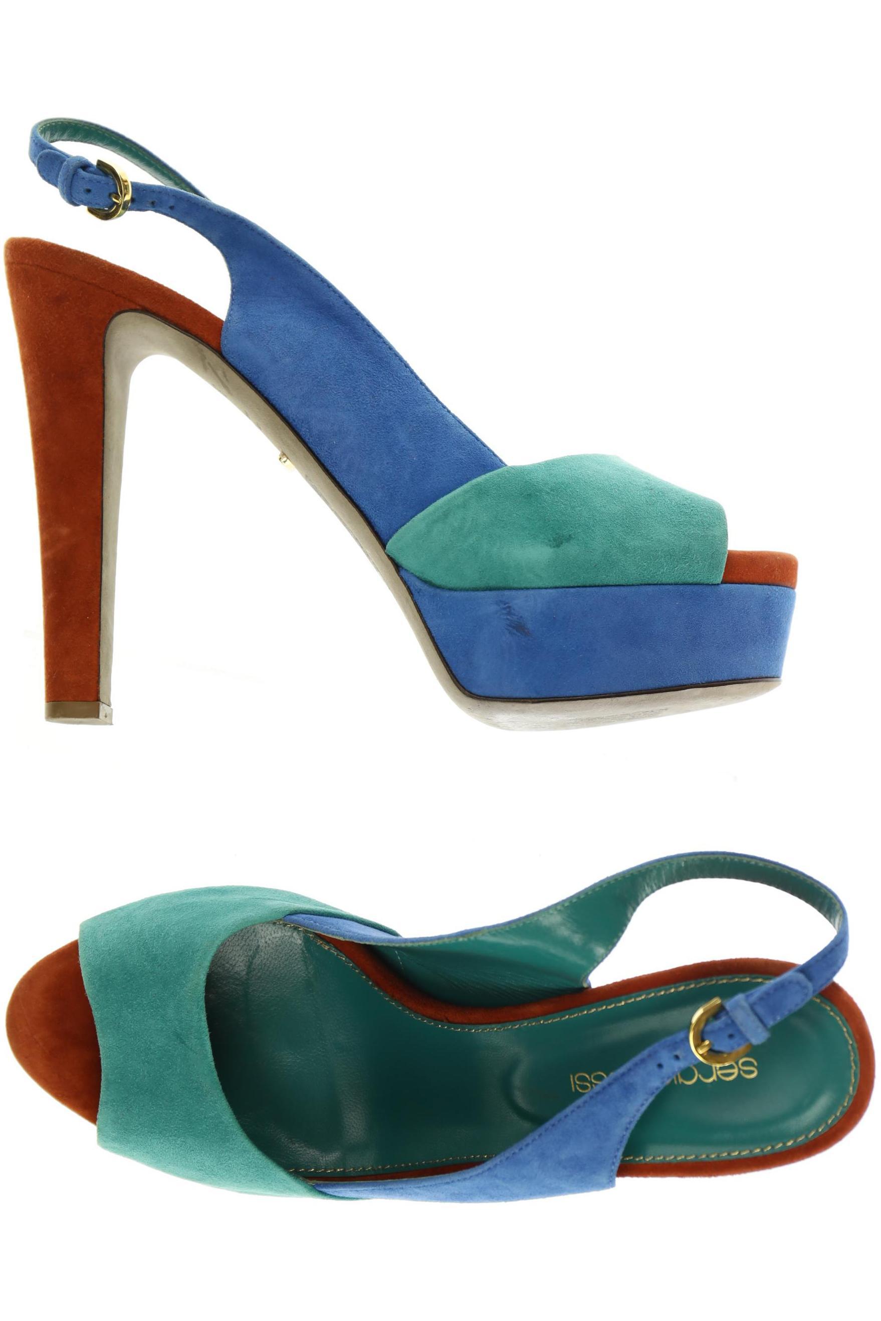

Sergio Rossi Damen Sandale, türkis, Gr. 39.5
