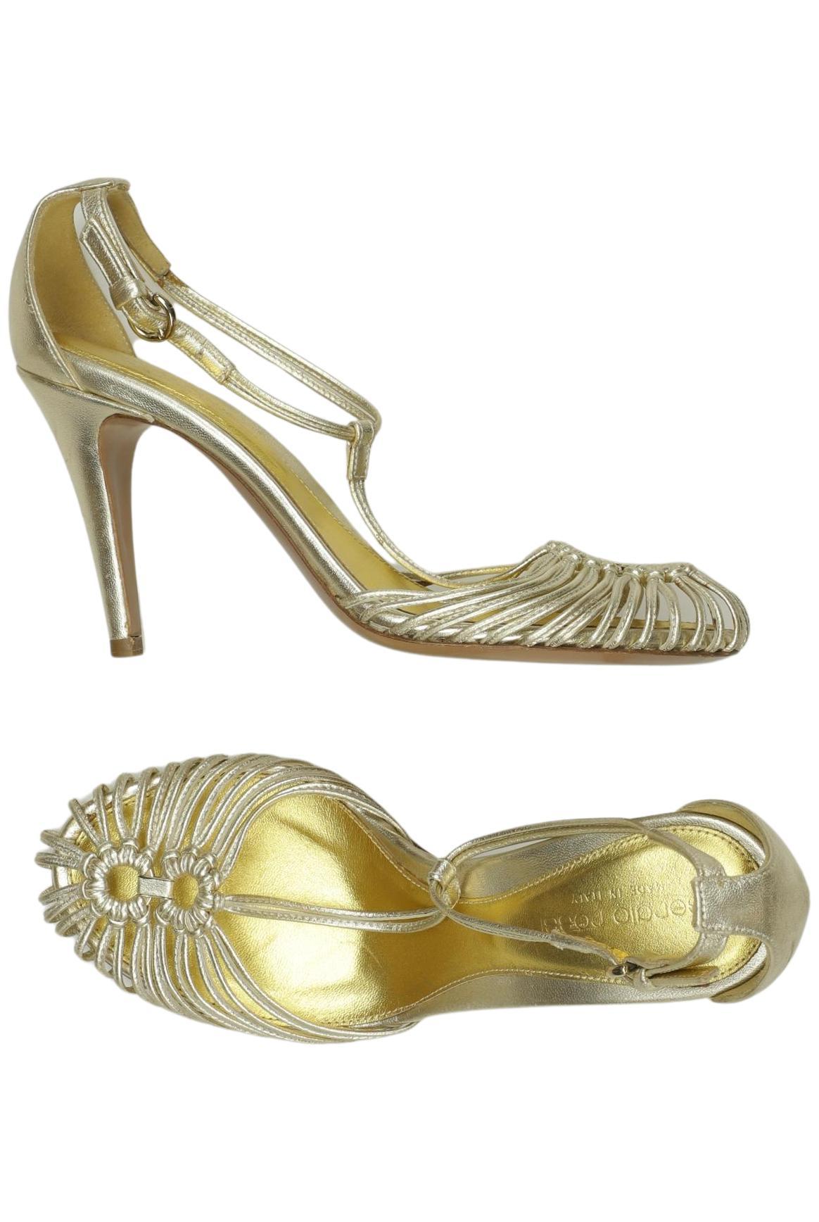 Thumbnail - Sergio Rossi Damen Sandale, gold, Gr. 36