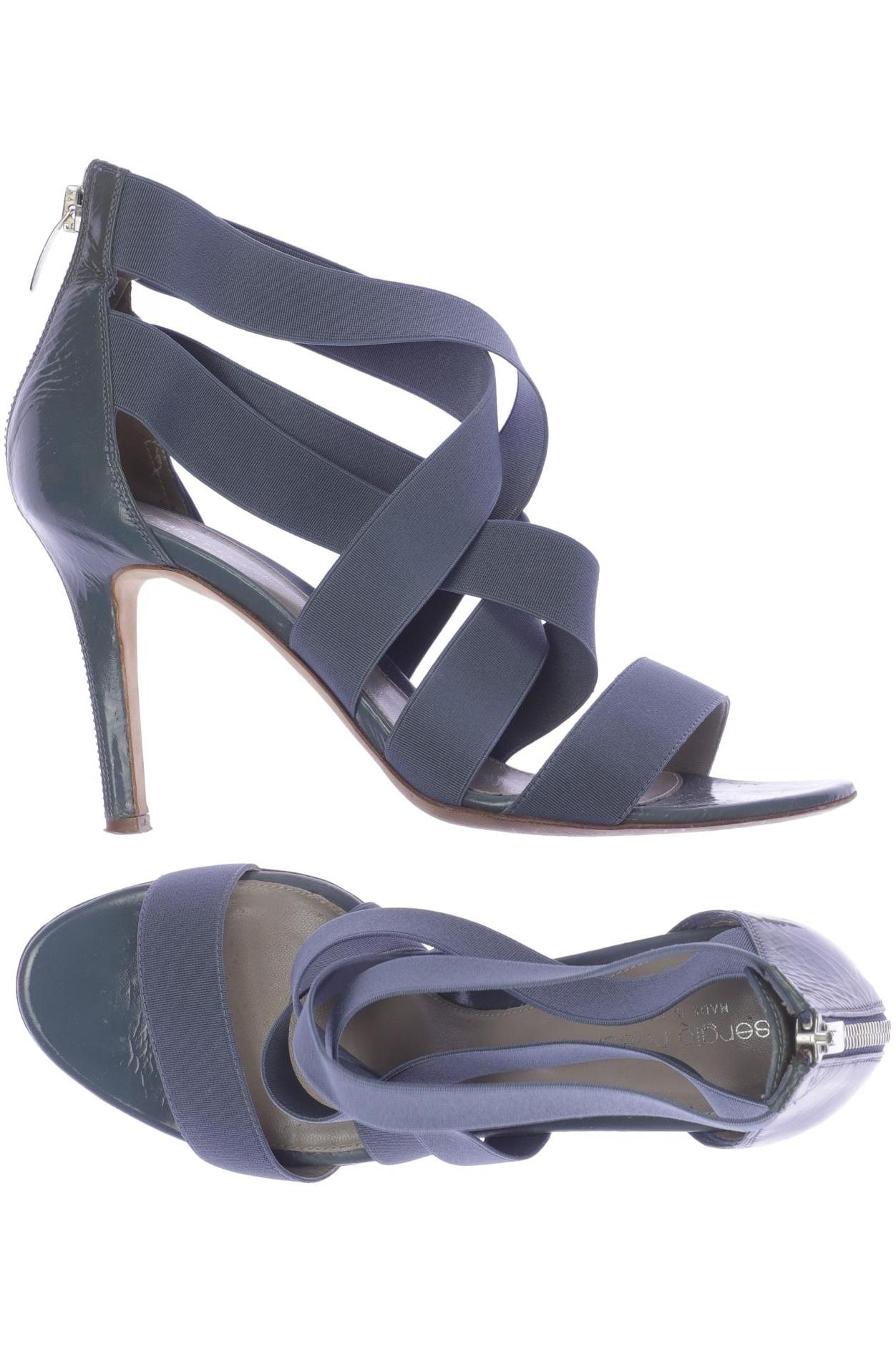 

Sergio Rossi Damen Sandale, blau, Gr. 39