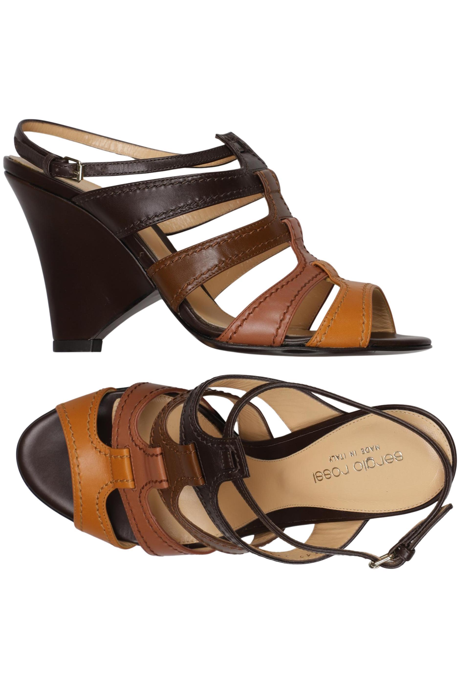 

Sergio Rossi Damen Sandale, braun, Gr. 38