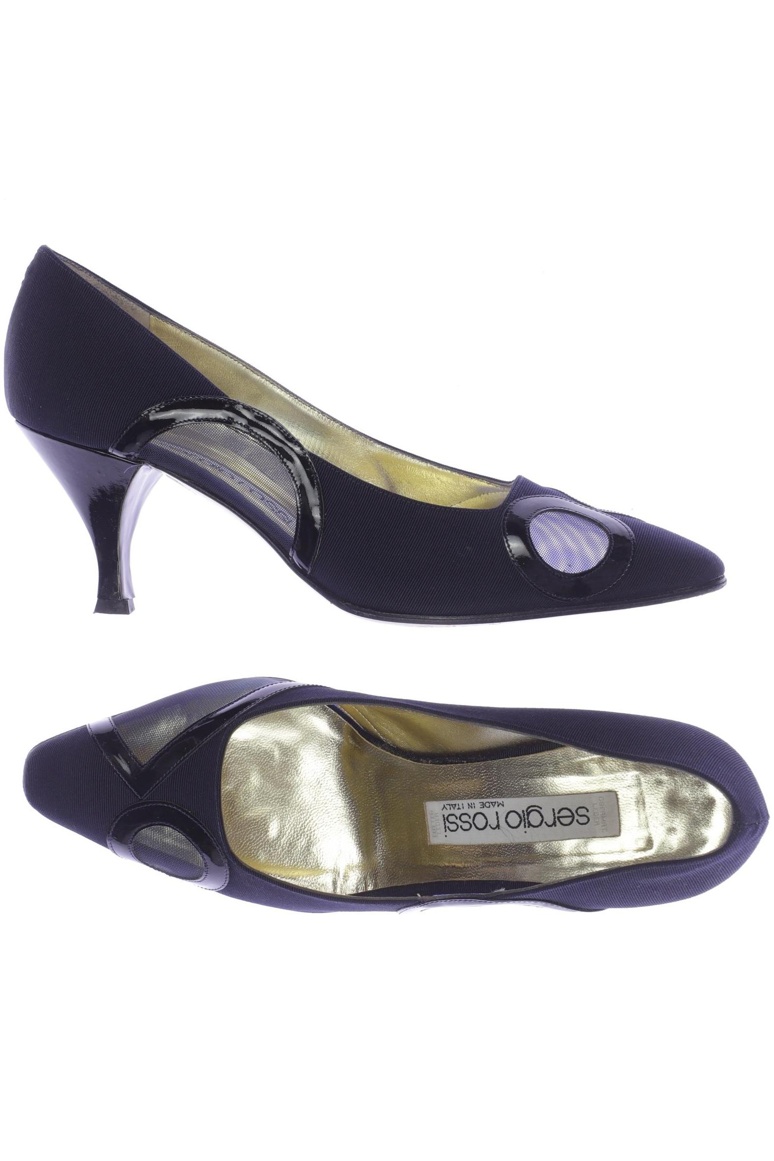 

Sergio Rossi Damen Pumps, marineblau, Gr. 38.5