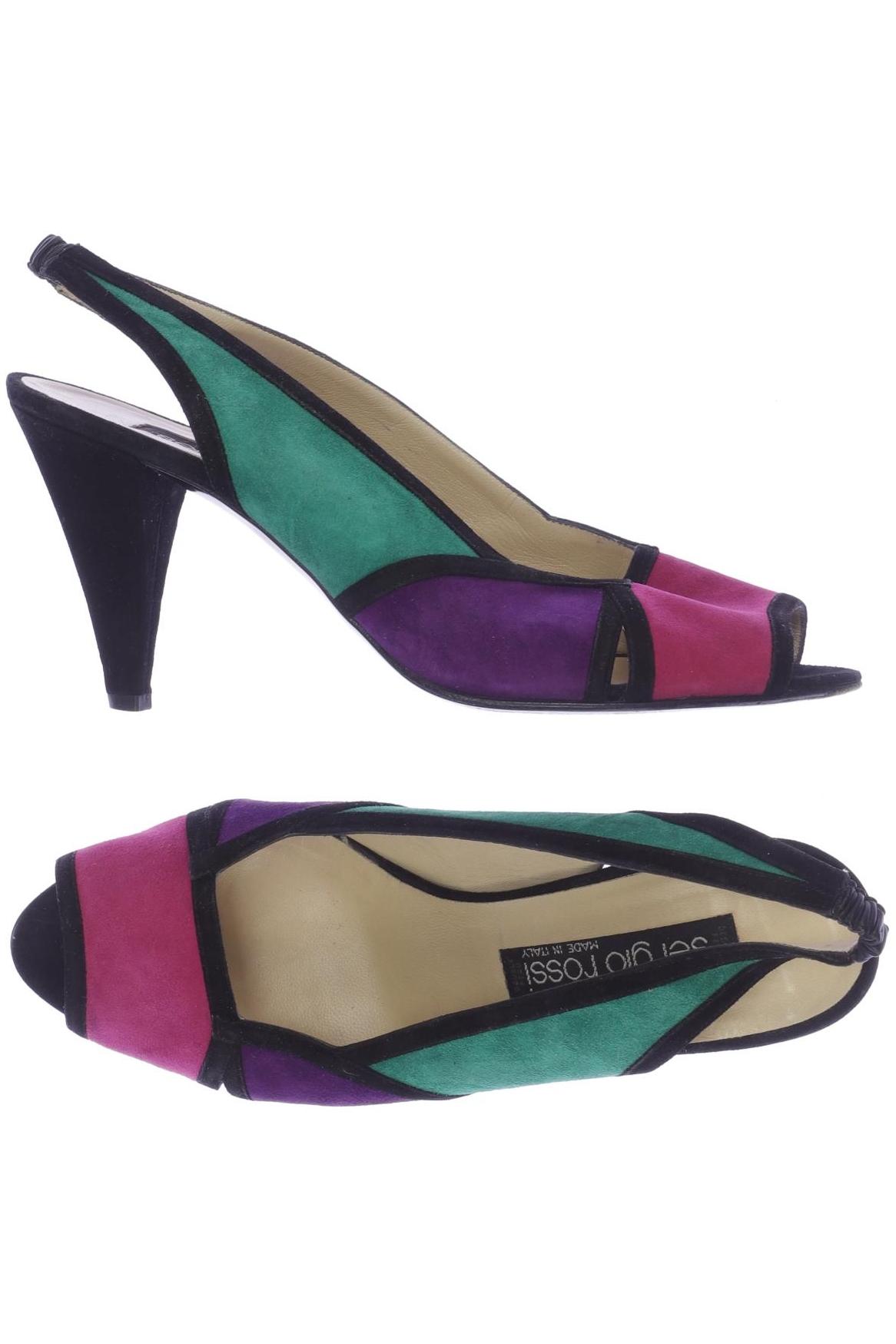 

Sergio Rossi Damen Sandale, mehrfarbig, Gr. 39.5