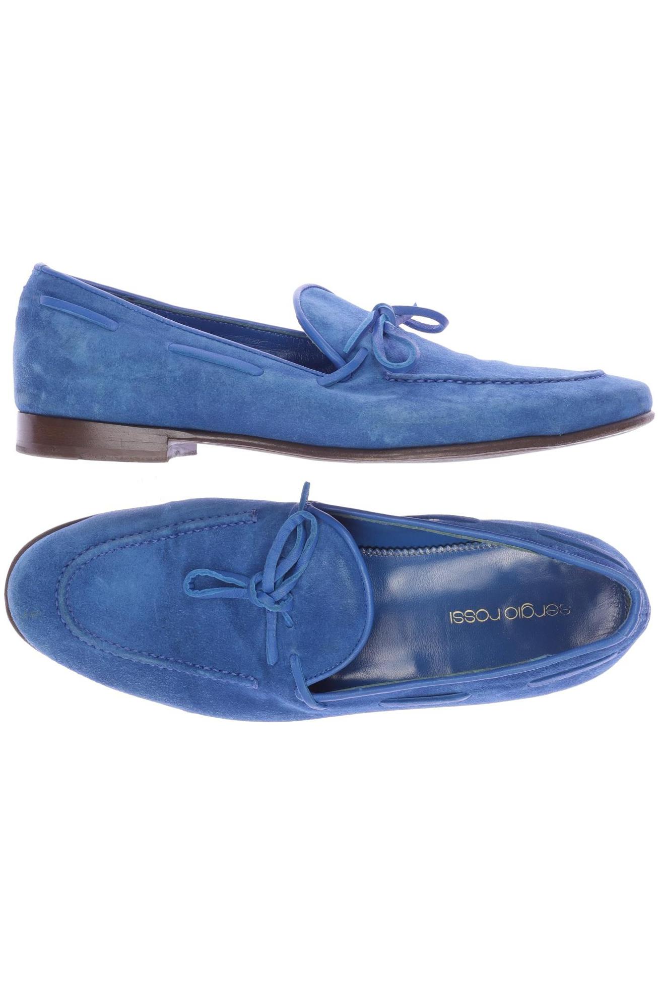 

Sergio Rossi Damen Halbschuh, blau, Gr. 38