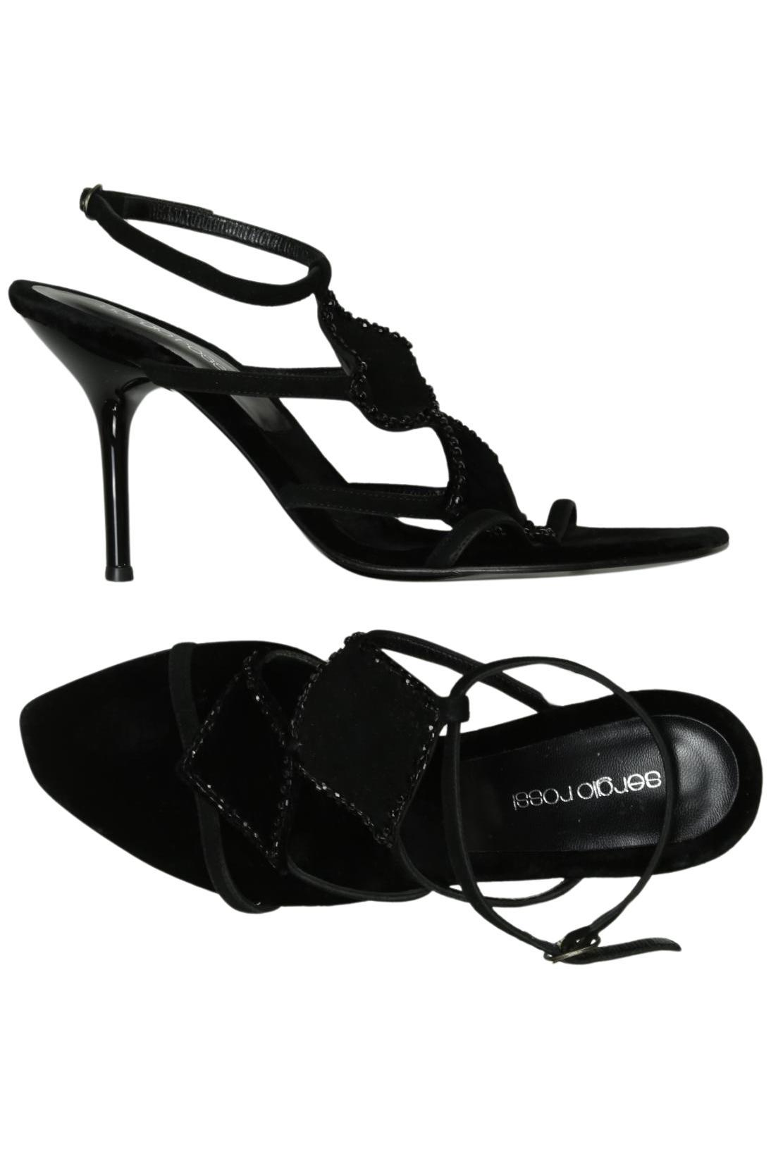 

Sergio Rossi Damen Sandale, schwarz, Gr. 38.5