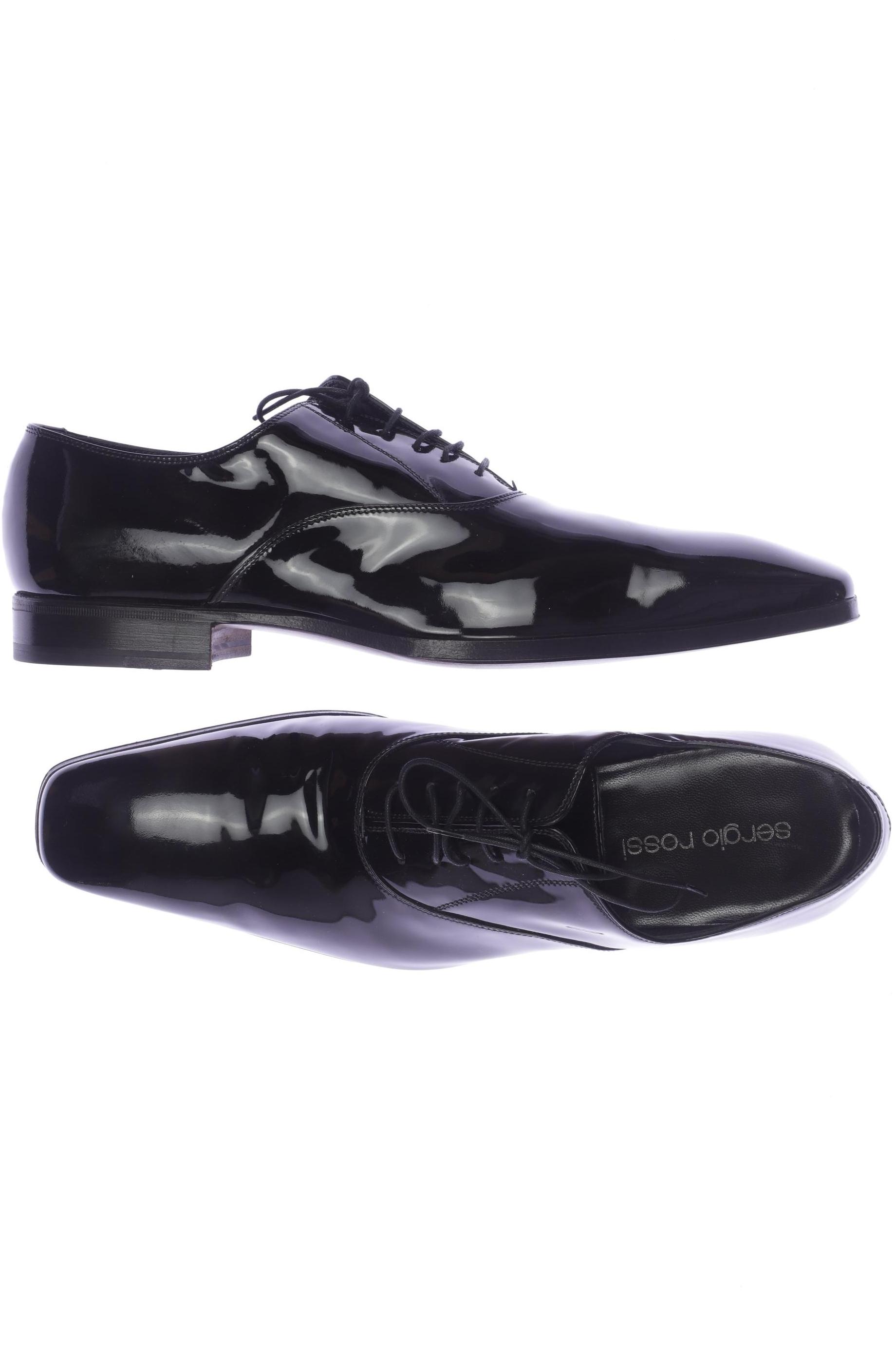 

Sergio Rossi Herren Halbschuh, schwarz, Gr. 8.5