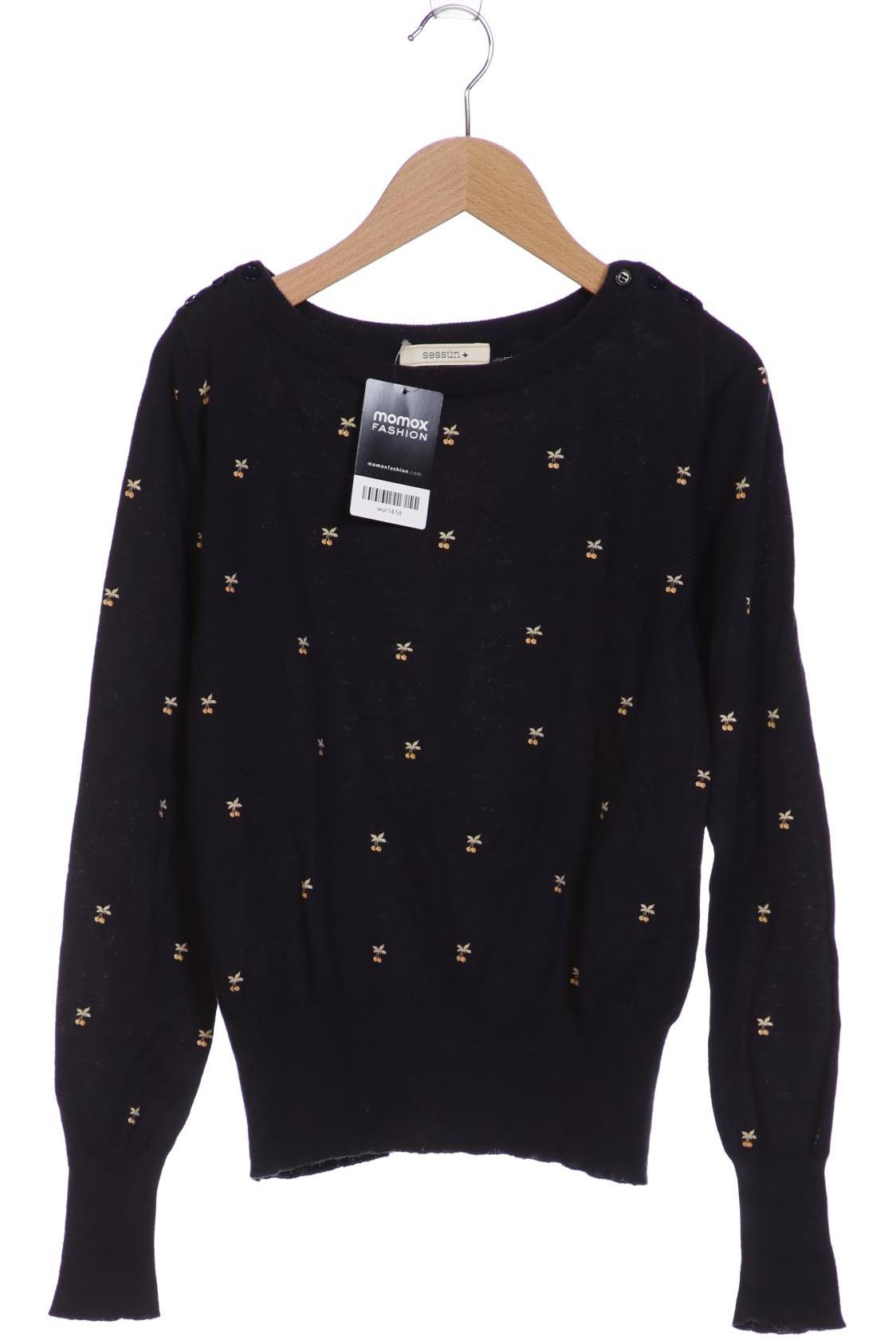 

sessùn Damen Pullover, marineblau