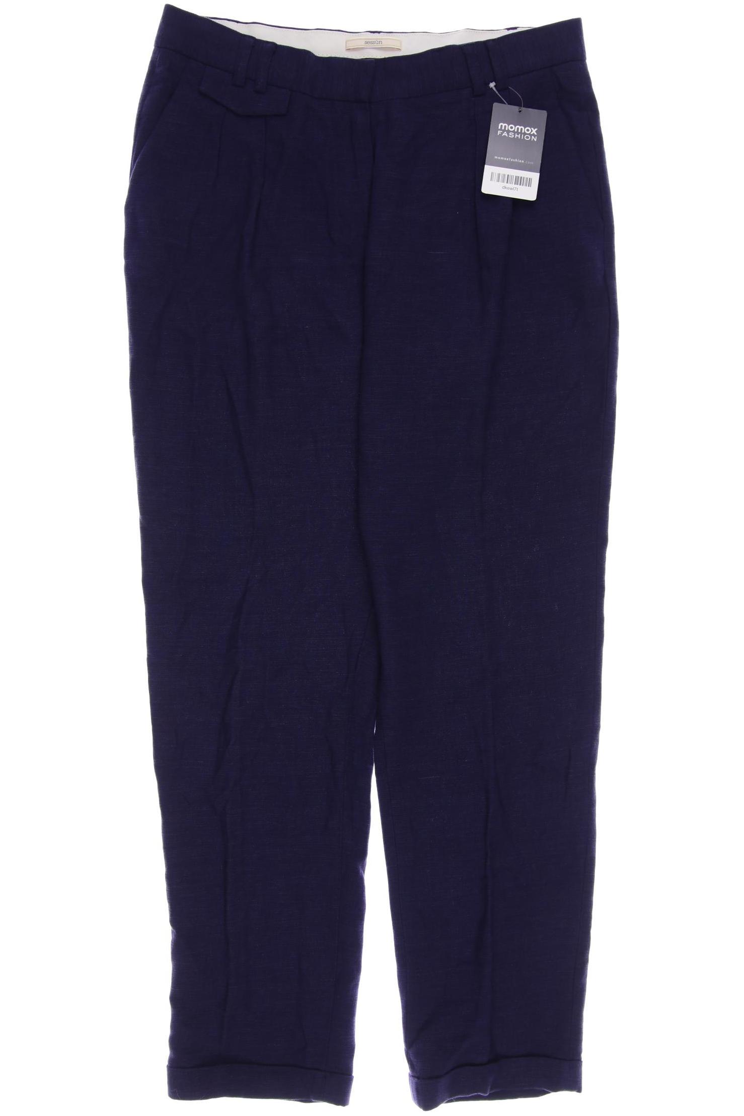 

sessùn Damen Stoffhose, marineblau