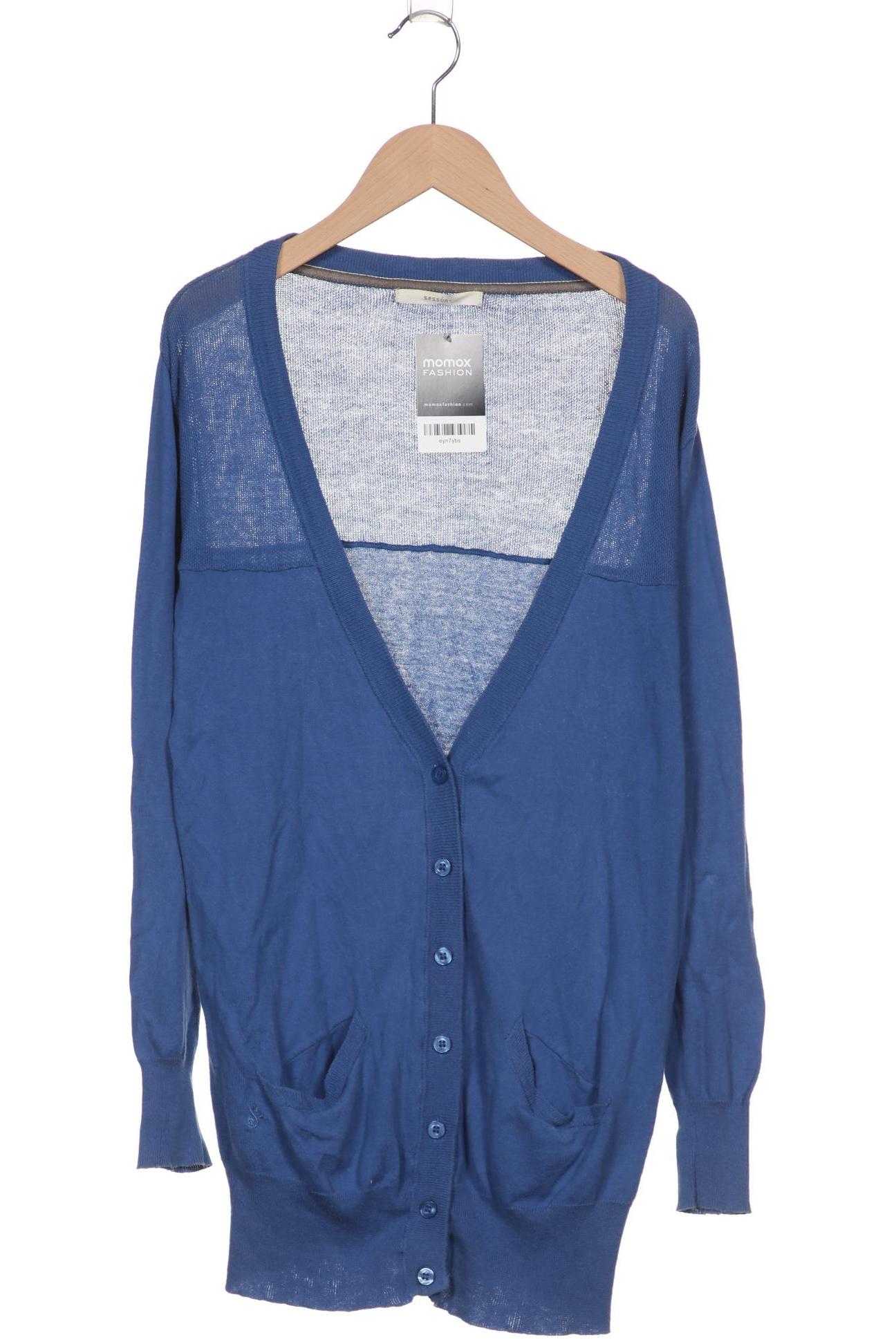 

sessun Damen Strickjacke, blau