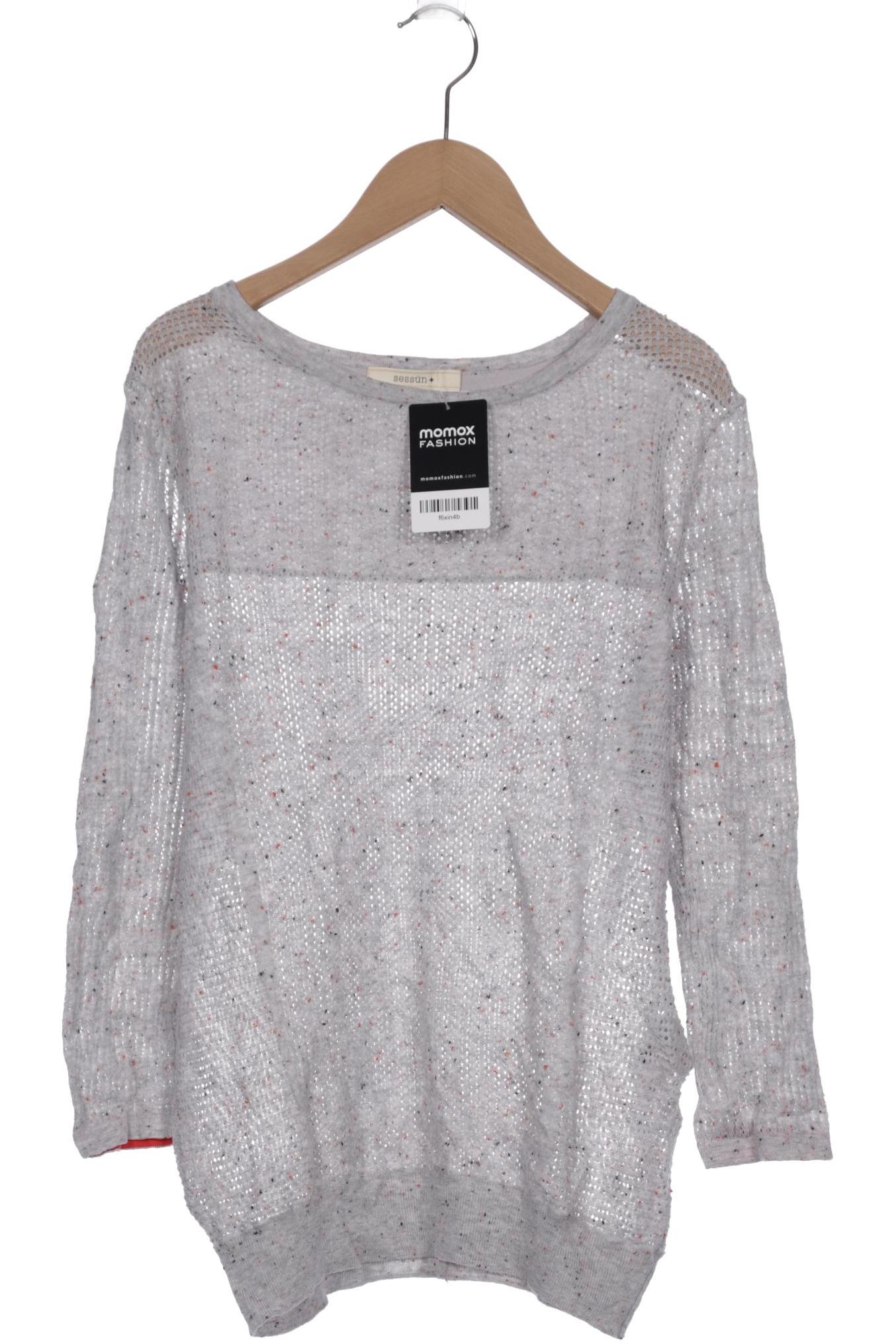

sessùn Damen Pullover, grau