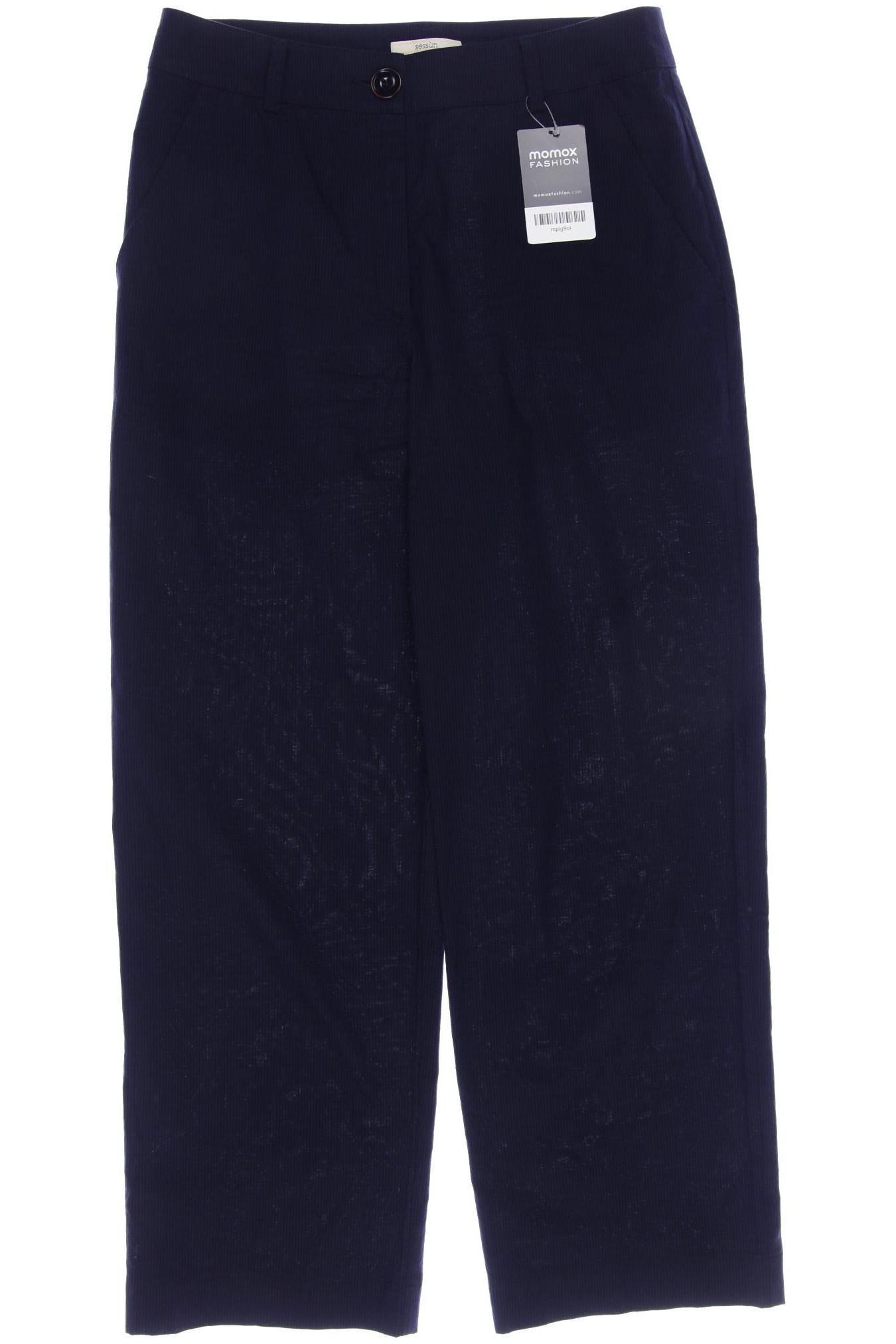 

sessùn Damen Stoffhose, marineblau
