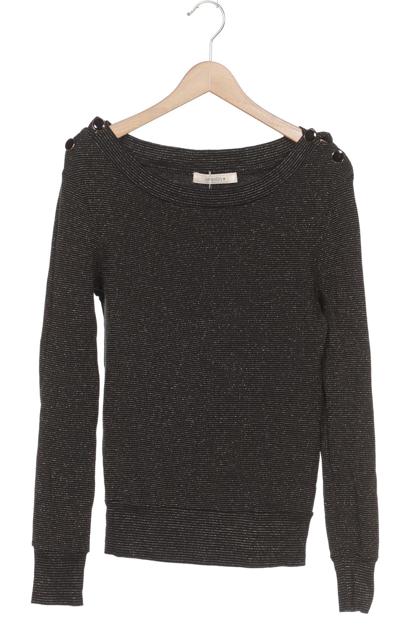 

sessùn Damen Pullover, schwarz