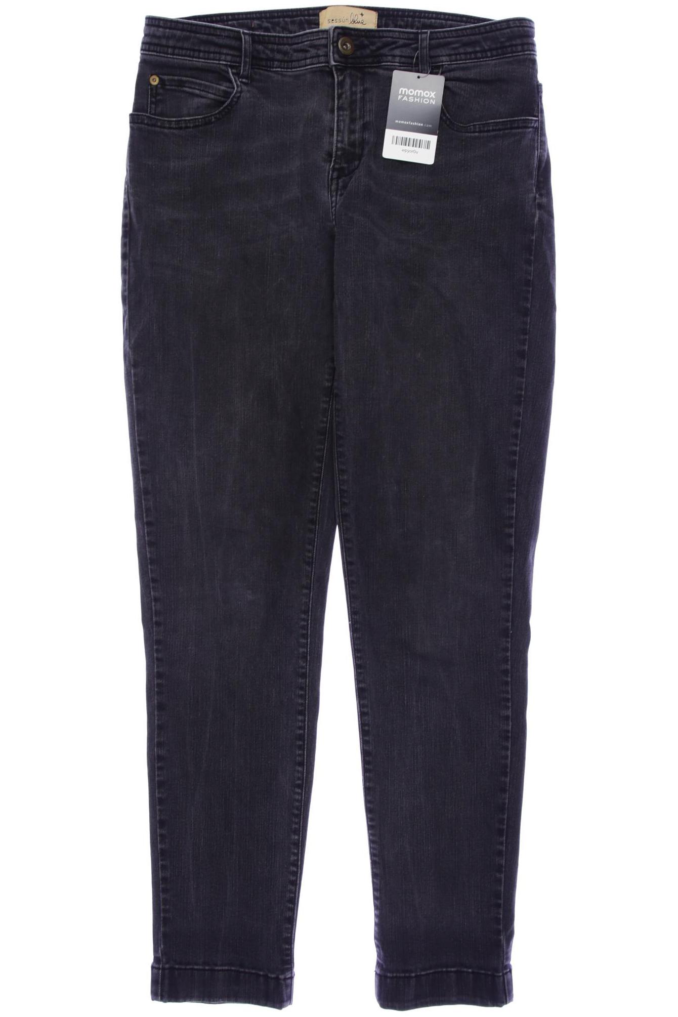 

sessun Damen Jeans, schwarz, Gr. 38