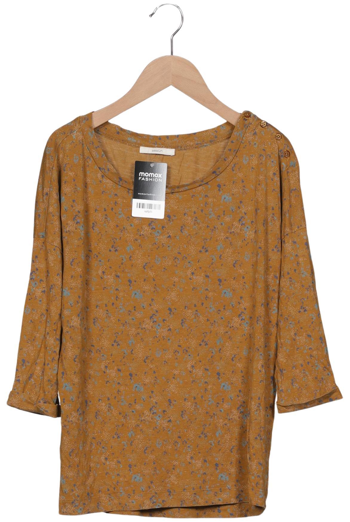 

sessun Damen Langarmshirt, gelb, Gr. 38