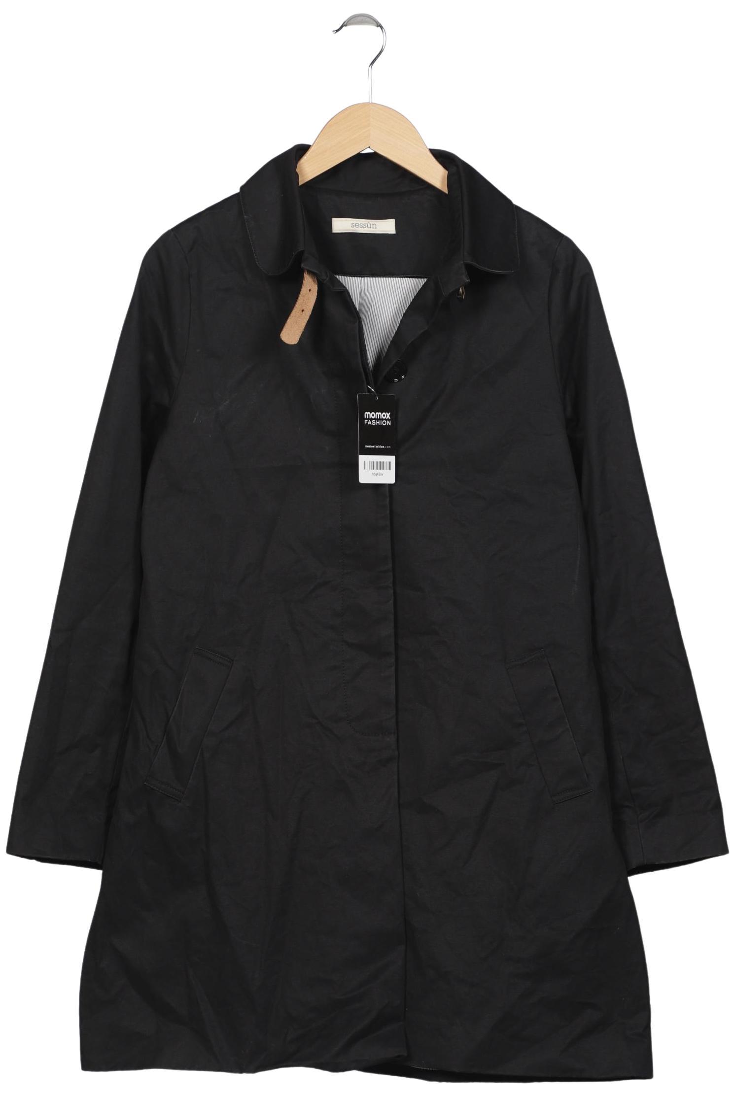 

sessun Damen Mantel, schwarz, Gr. 42