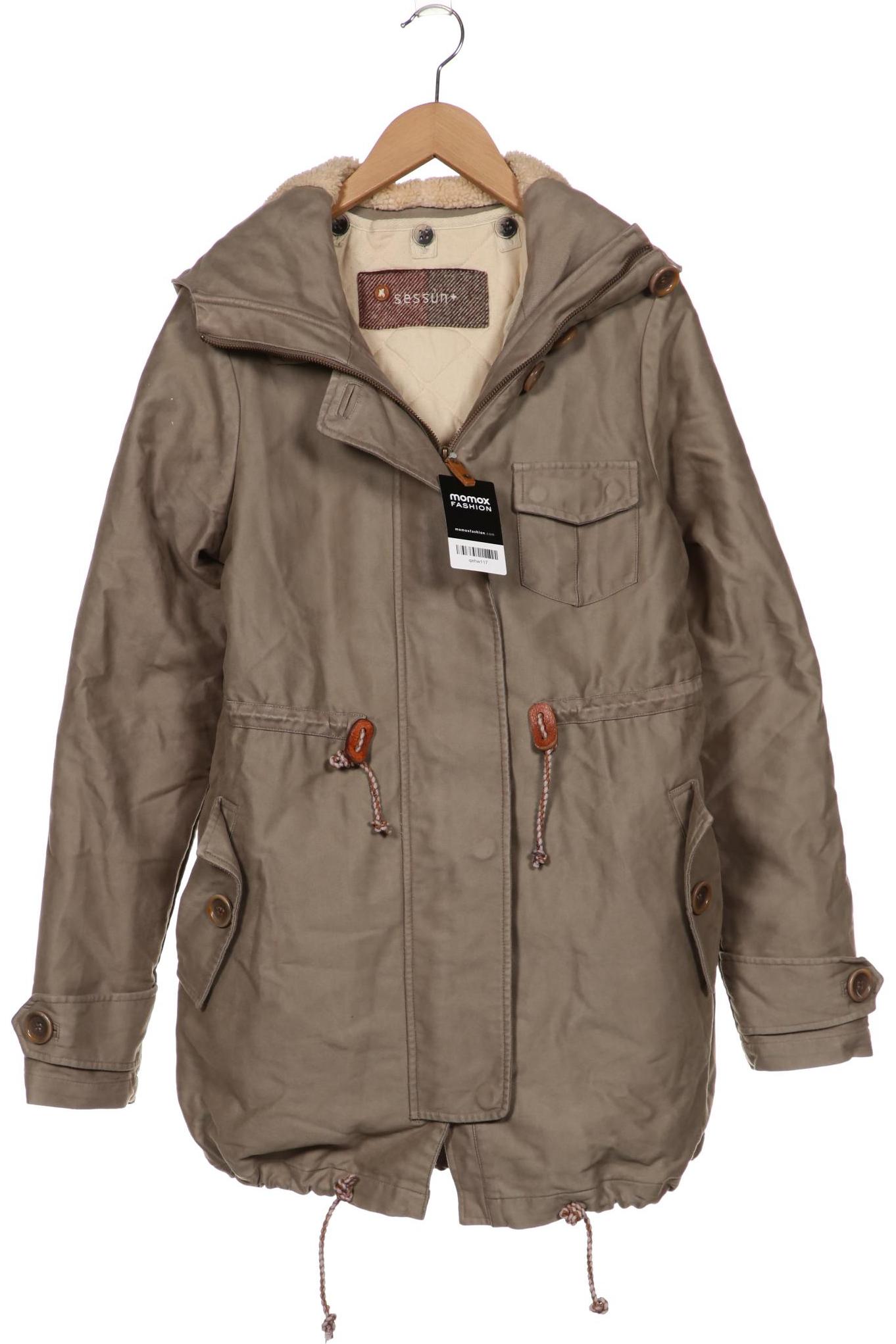 

sessun Damen Mantel, grün, Gr. 38