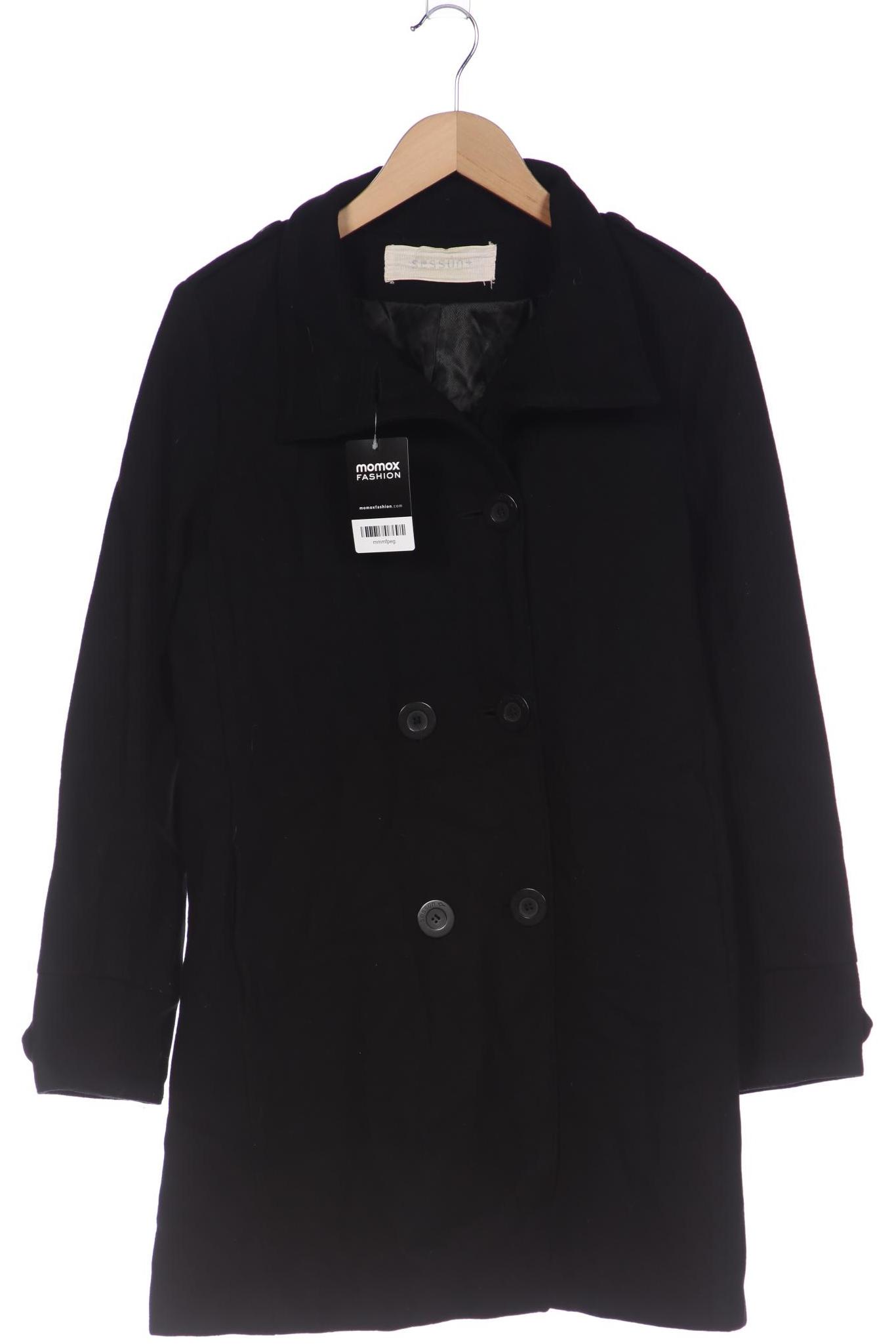 

sessun Damen Mantel, schwarz, Gr. 38