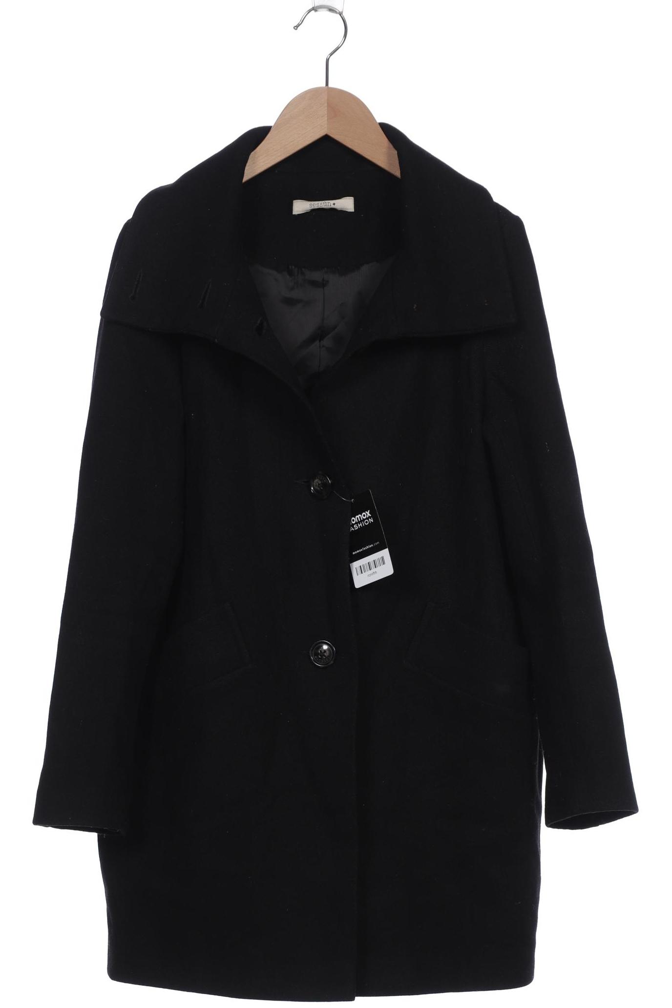 

sessun Damen Mantel, schwarz