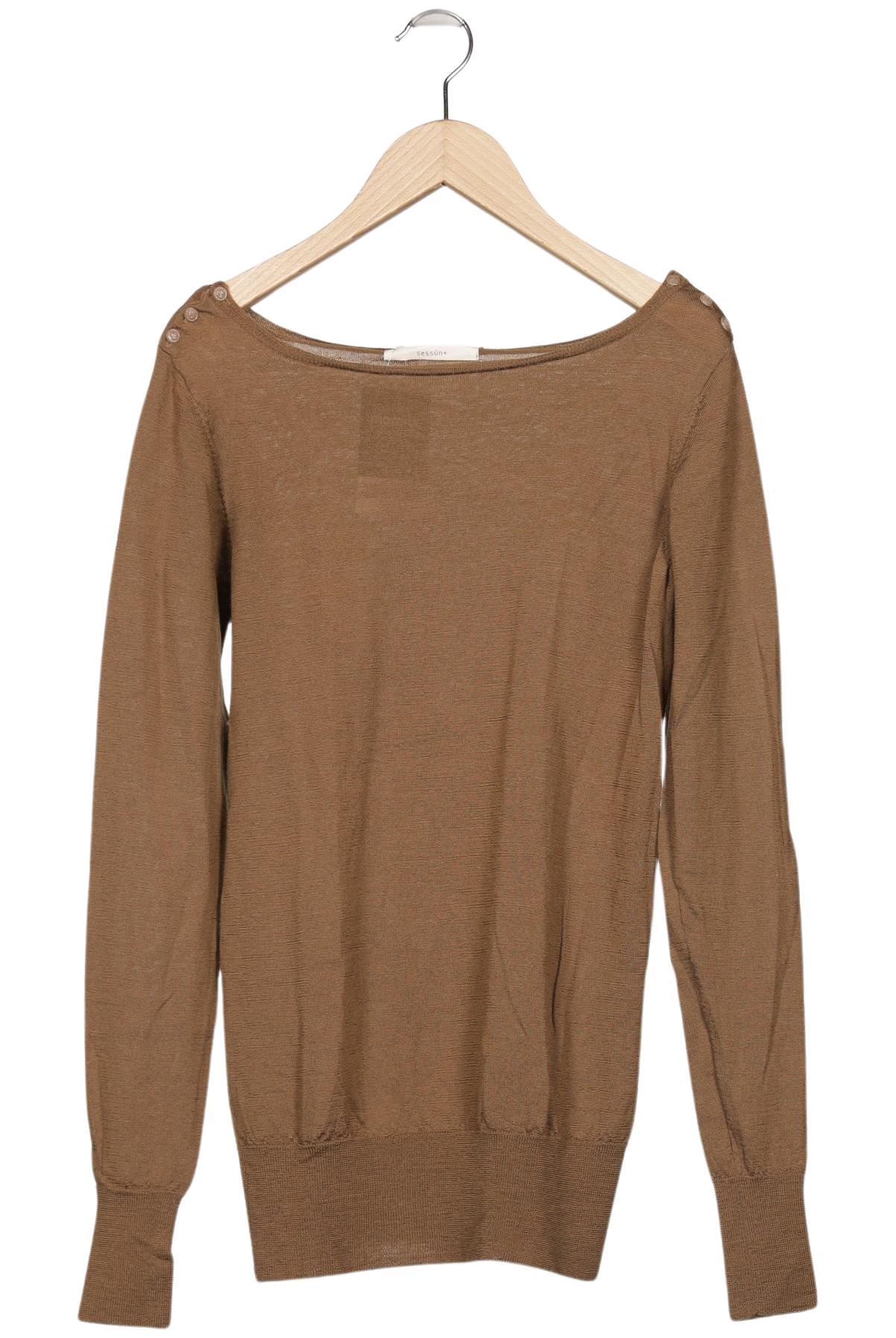 

sessun Damen Pullover, braun, Gr. 42