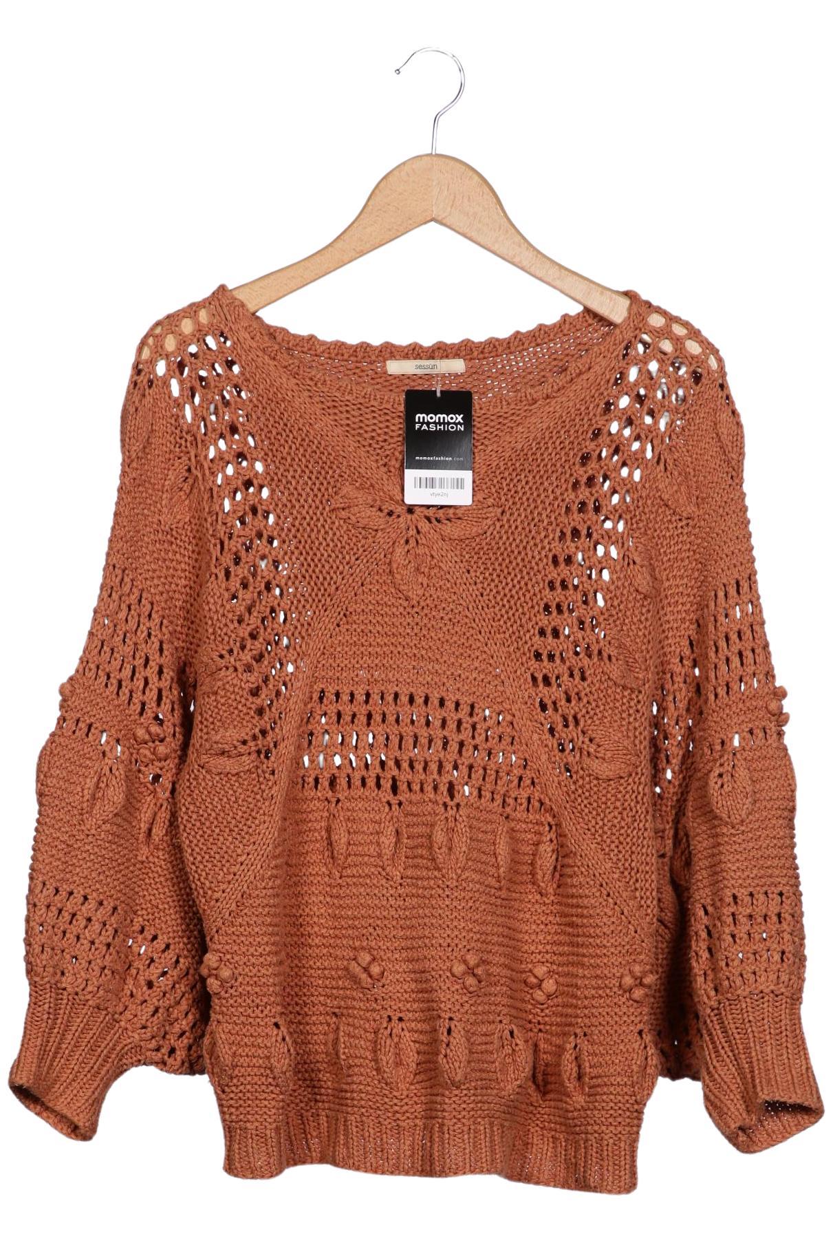 

sessun Damen Pullover, braun, Gr. 36