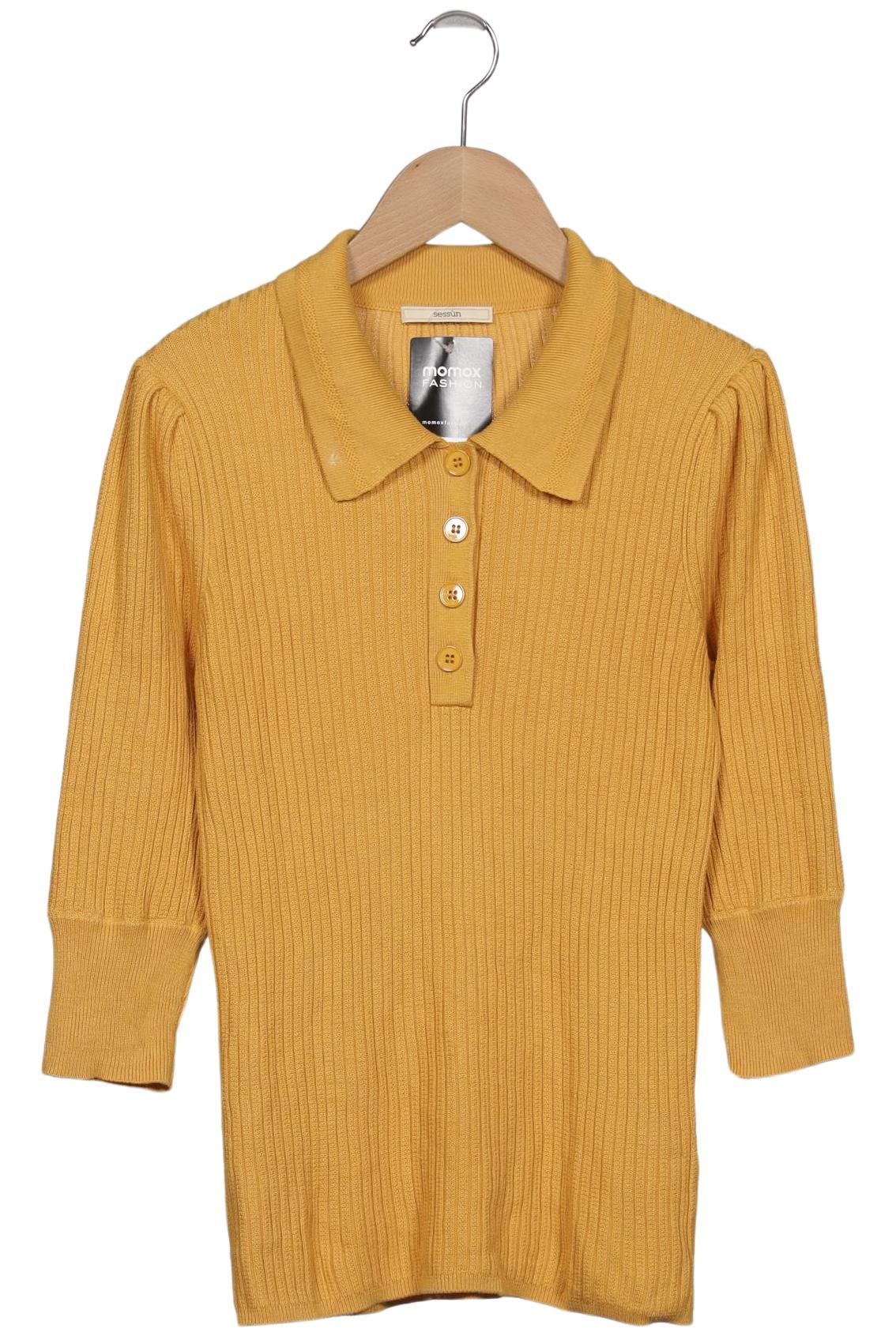 

sessun Damen Pullover, gelb, Gr. 36