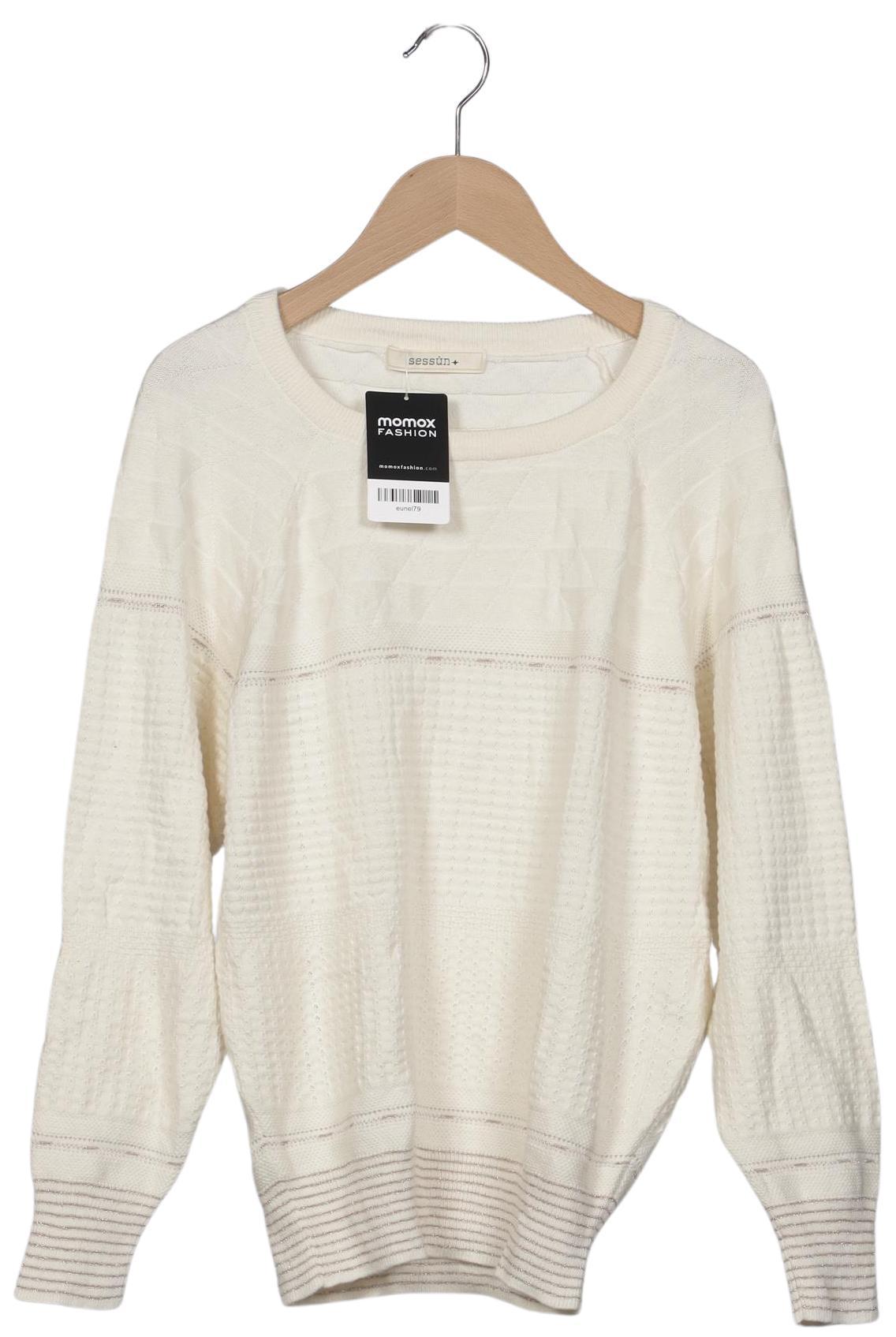 

sessun Damen Pullover, cremeweiß, Gr. 34