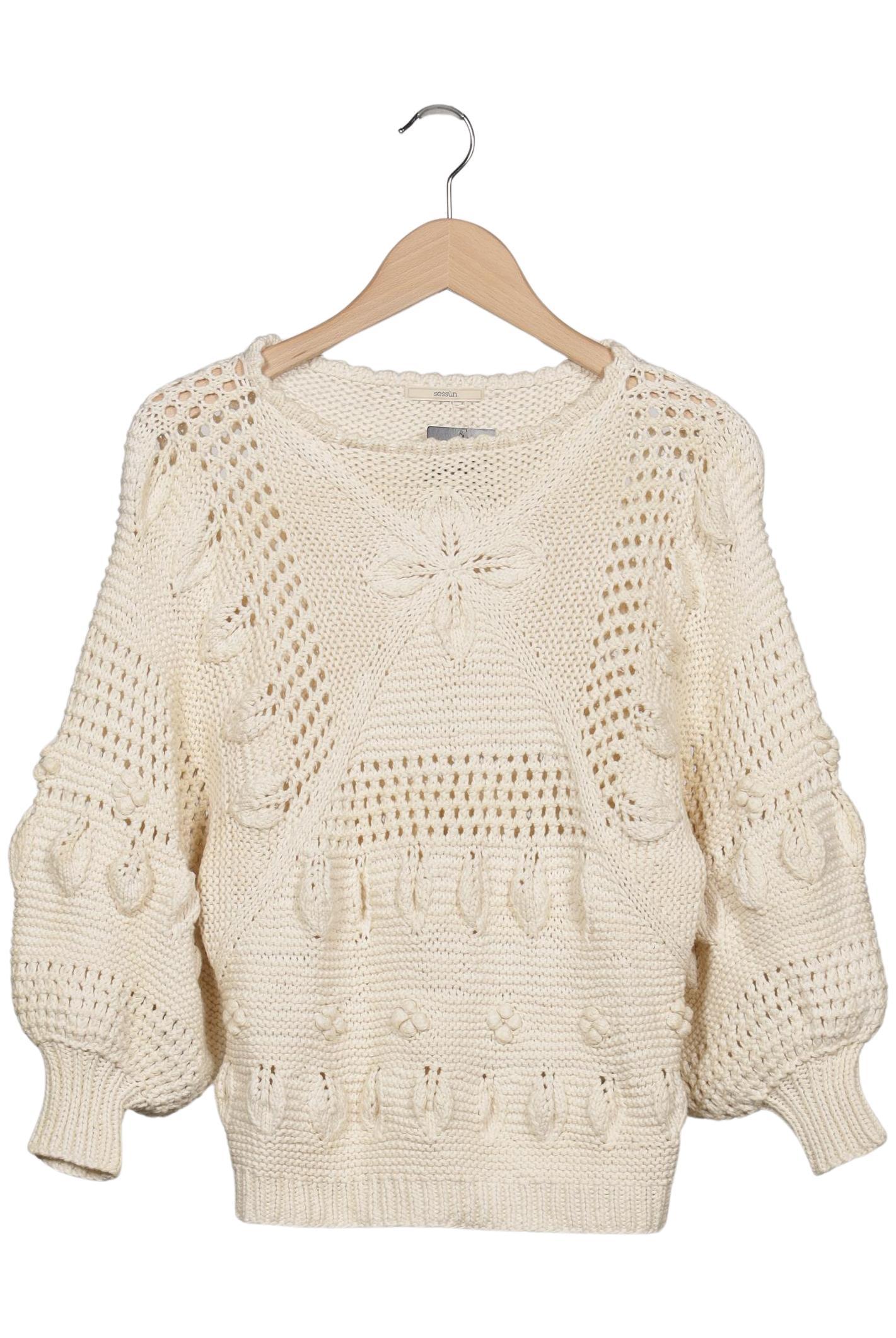 

sessun Damen Pullover, cremeweiß, Gr. 36