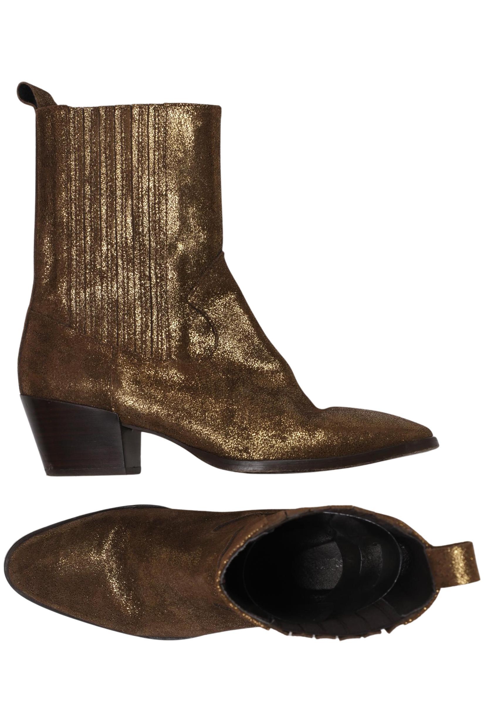 

sessun Damen Stiefelette, gold, Gr. 40