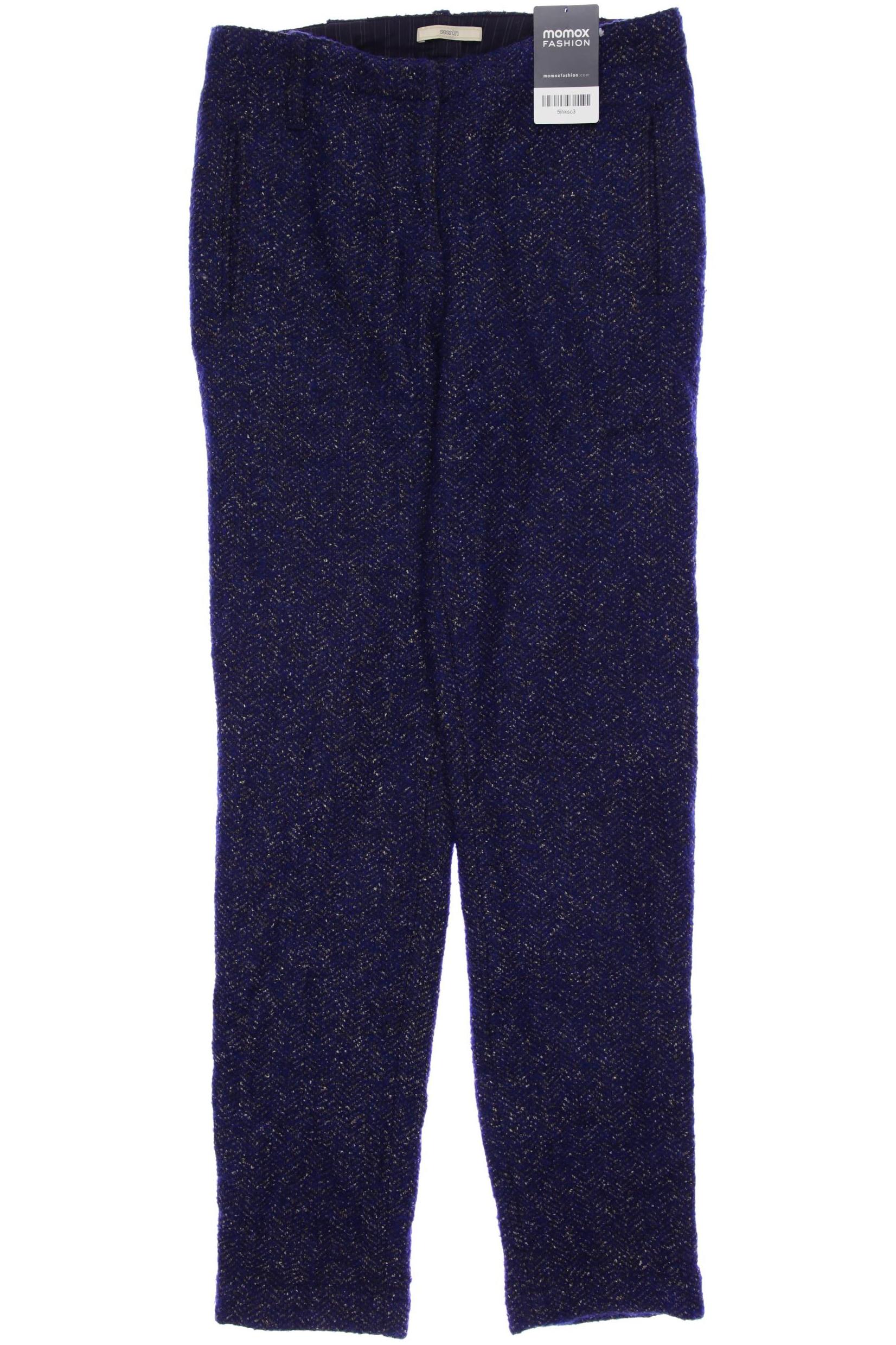 

sessun Damen Stoffhose, marineblau, Gr. 36