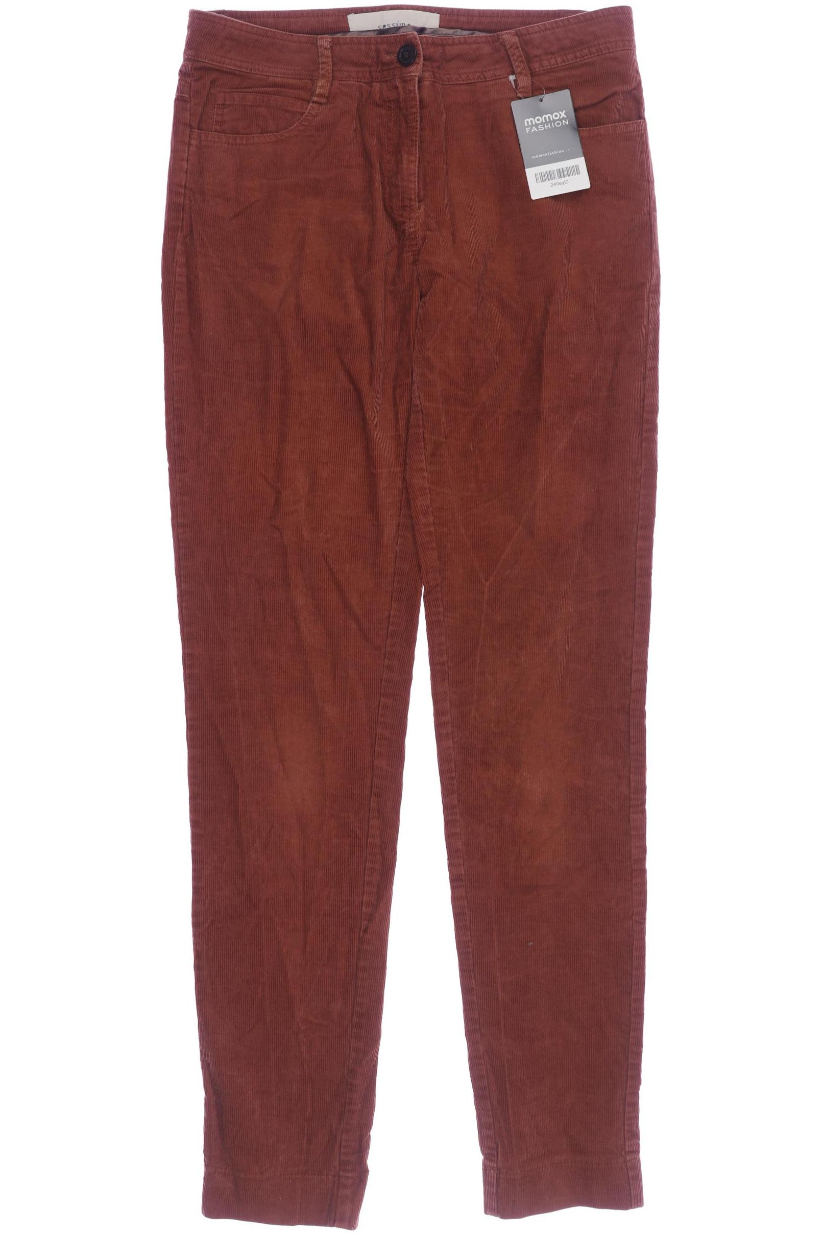

sessun Damen Stoffhose, braun, Gr. 38