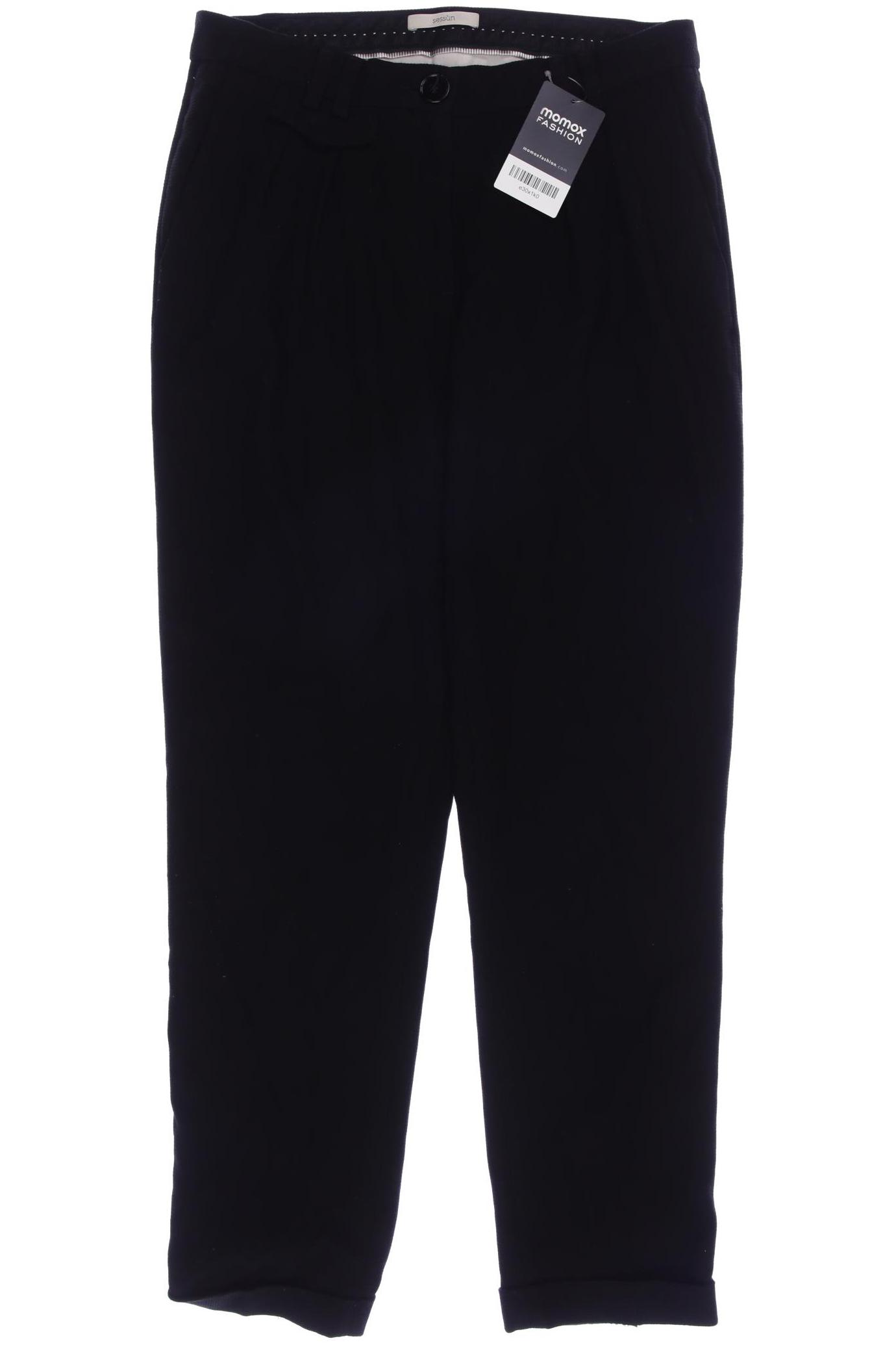 

sessun Damen Stoffhose, schwarz, Gr. 38