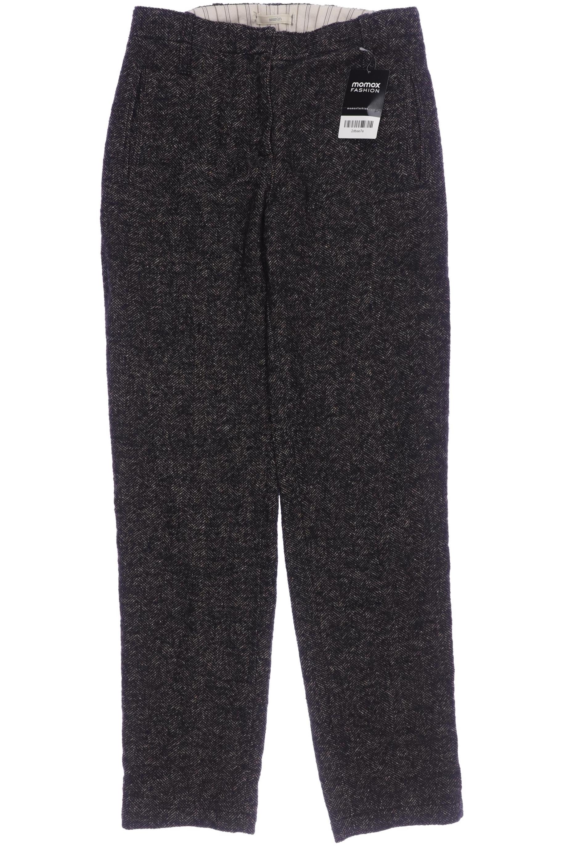 

sessun Damen Stoffhose, schwarz, Gr. 38