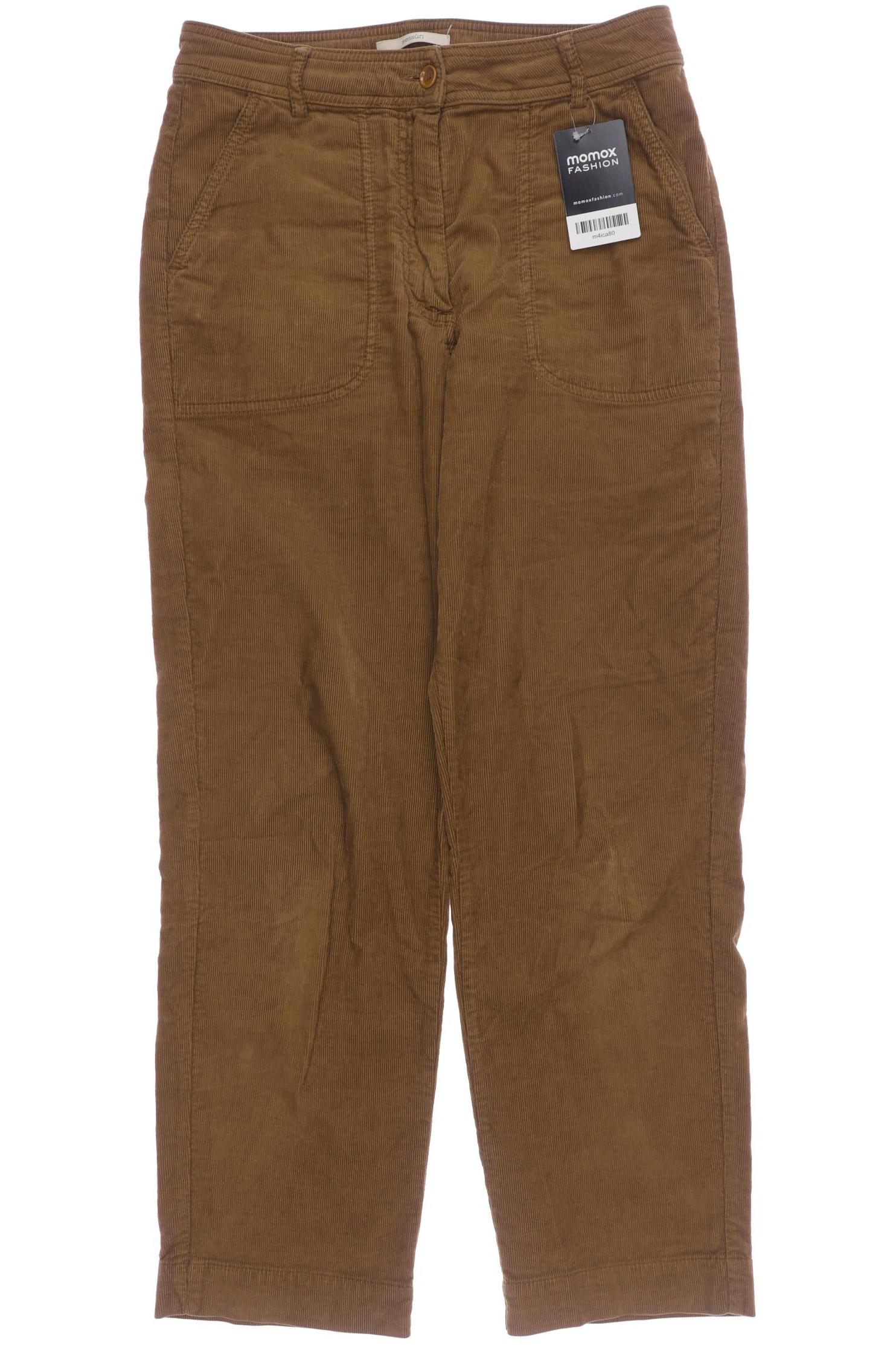 

sessun Damen Stoffhose, braun, Gr. 36
