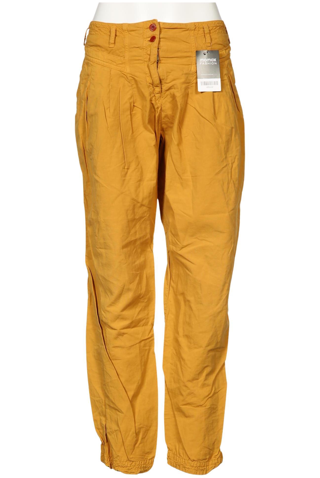 

sessun Damen Stoffhose, gelb, Gr. 40