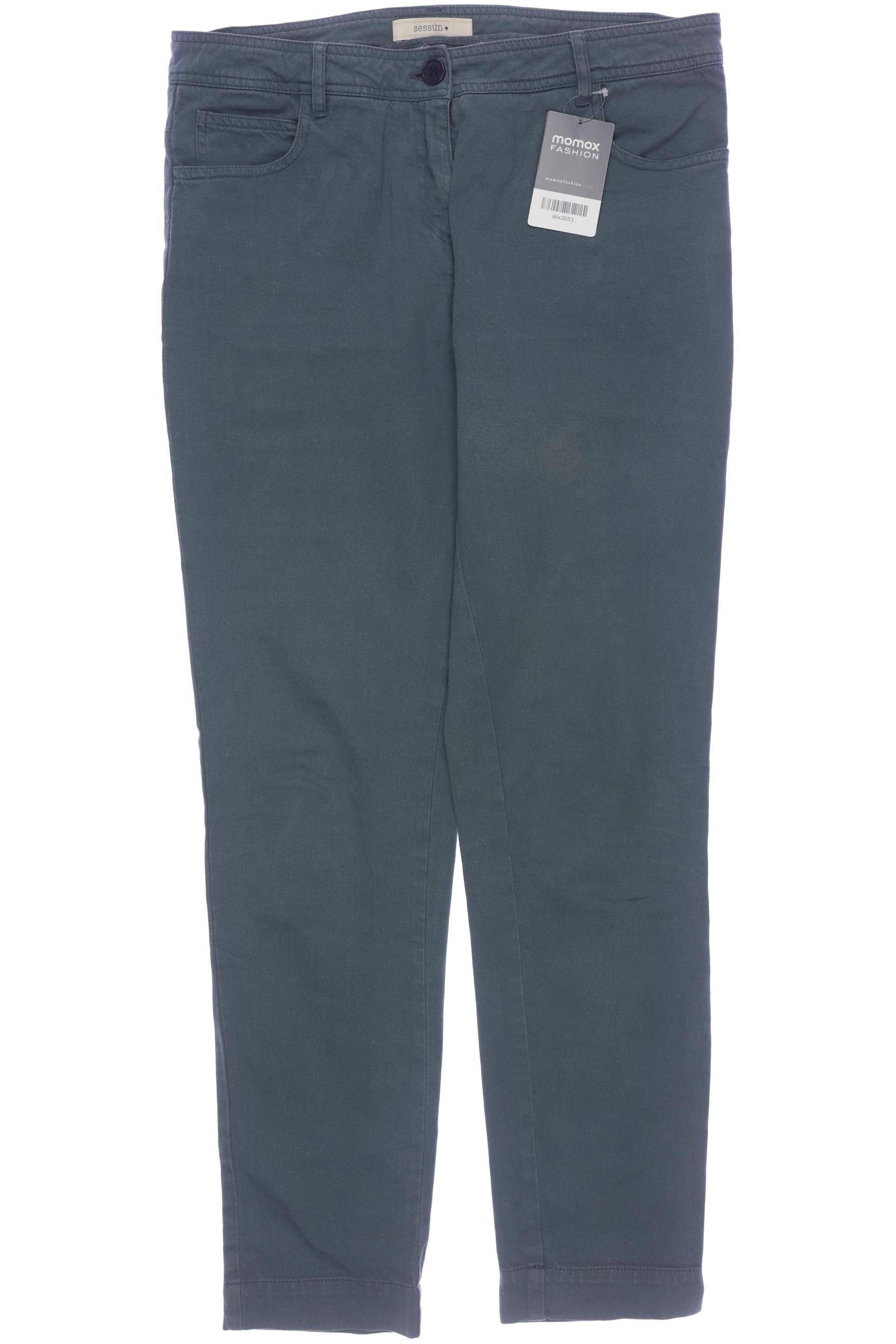 

sessun Damen Stoffhose, grün, Gr. 40