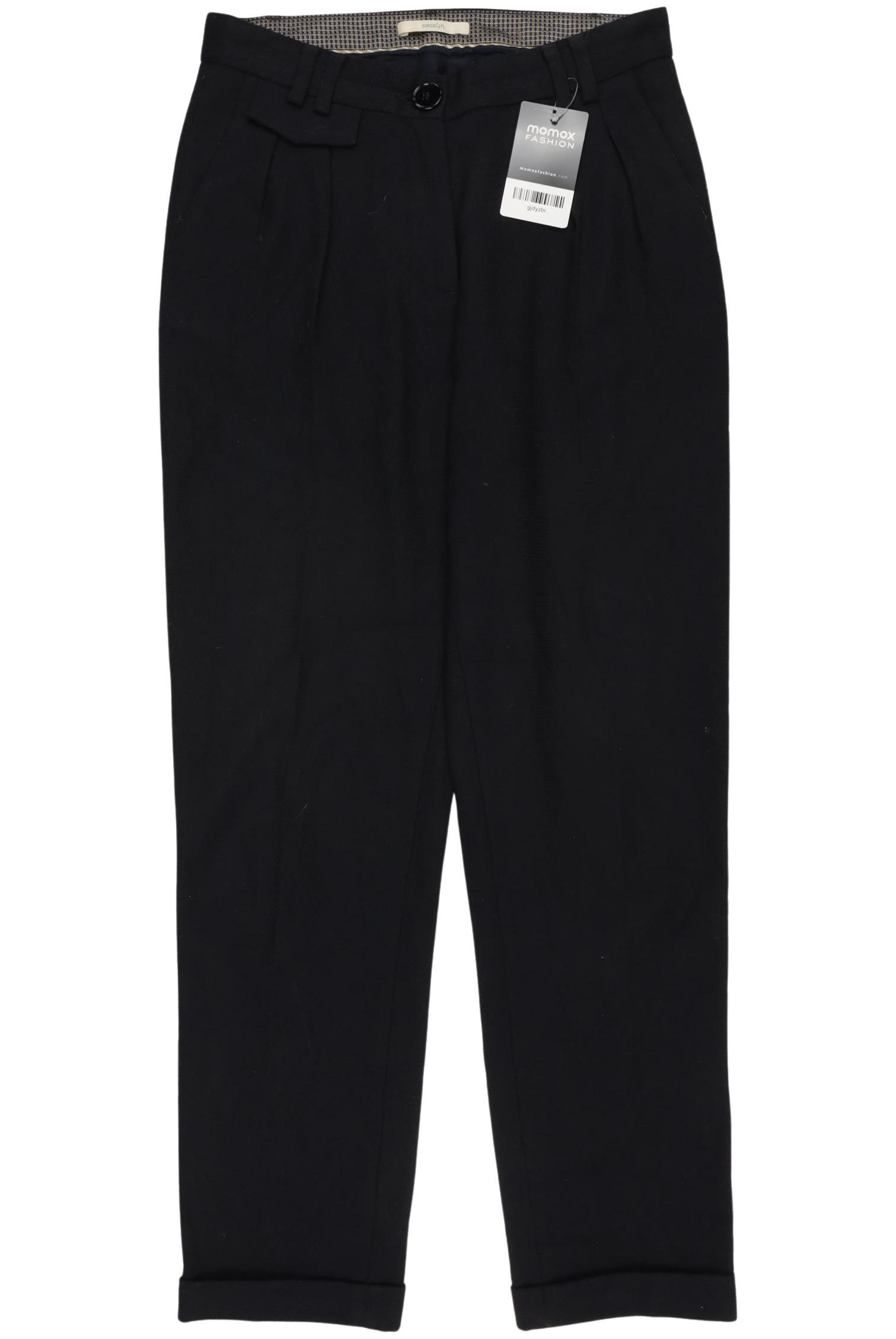 

sessun Damen Stoffhose, schwarz, Gr. 34