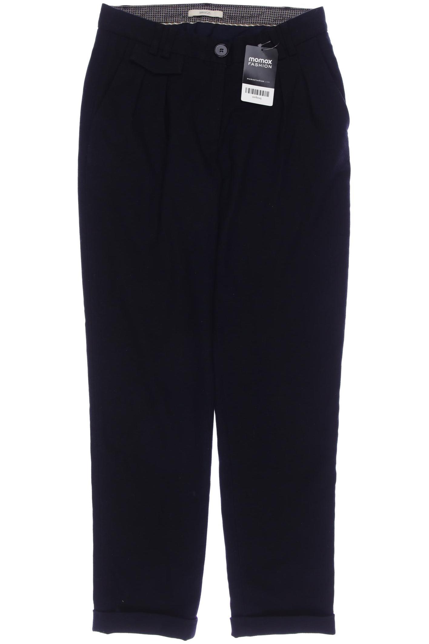

sessun Damen Stoffhose, marineblau, Gr. 36