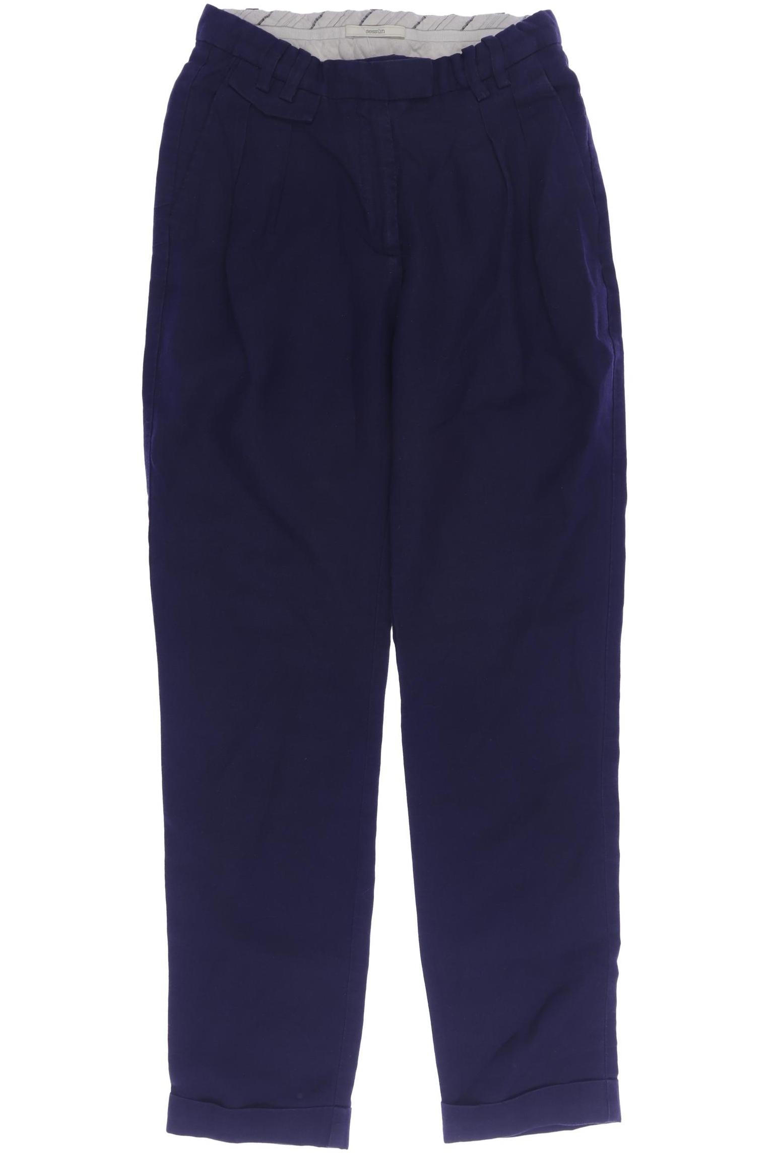 

sessun Damen Stoffhose, blau, Gr. 34
