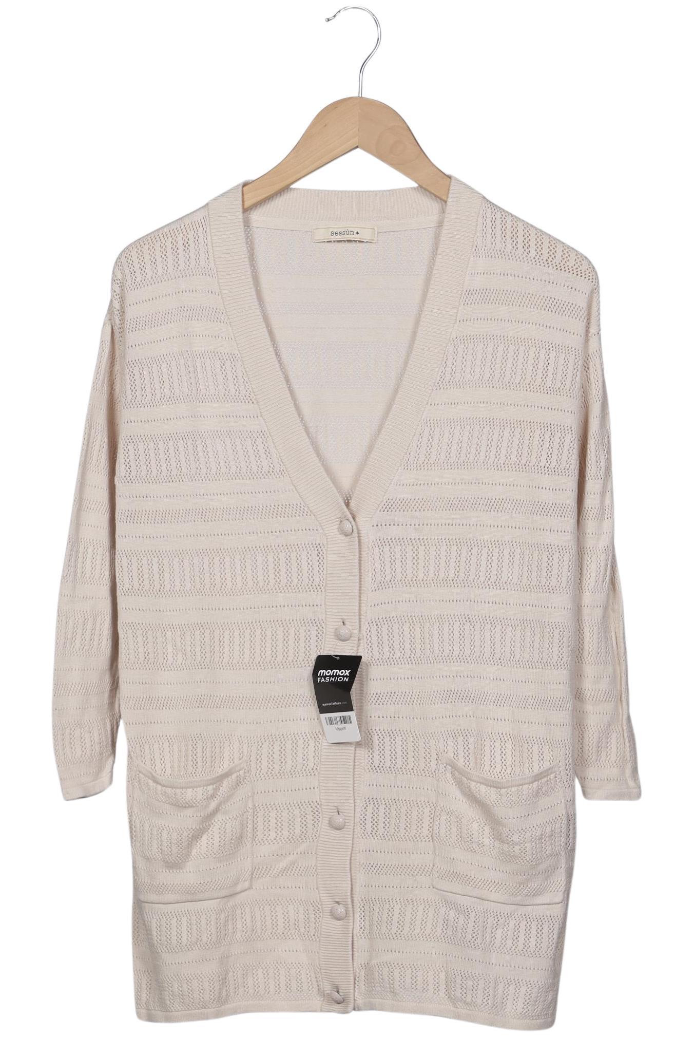 

sessun Damen Strickjacke, beige, Gr. 36