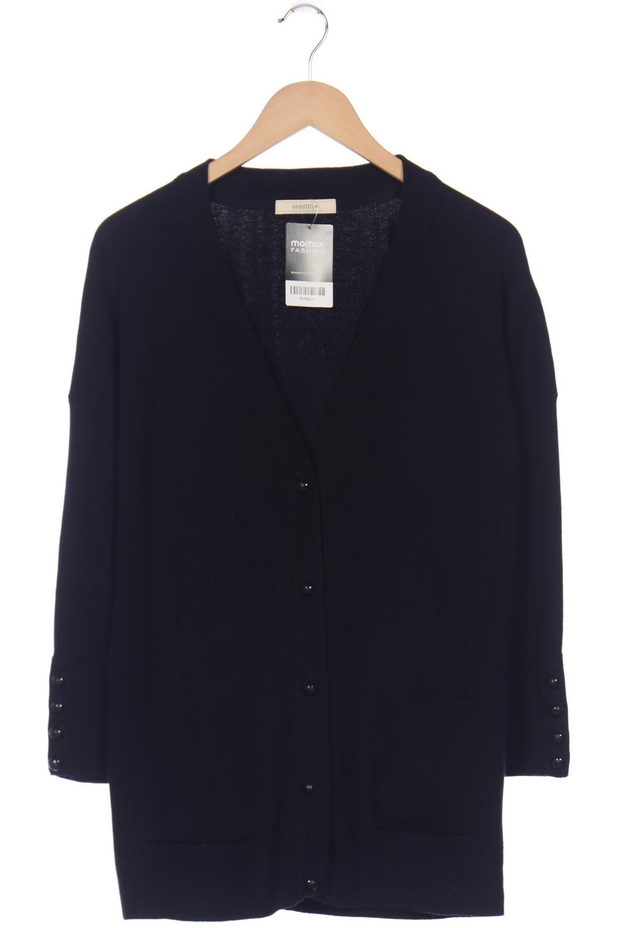 

sessun Damen Strickjacke, marineblau, Gr. 36