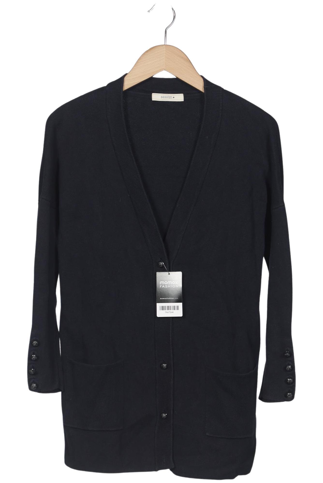 

sessun Damen Strickjacke, marineblau, Gr. 34